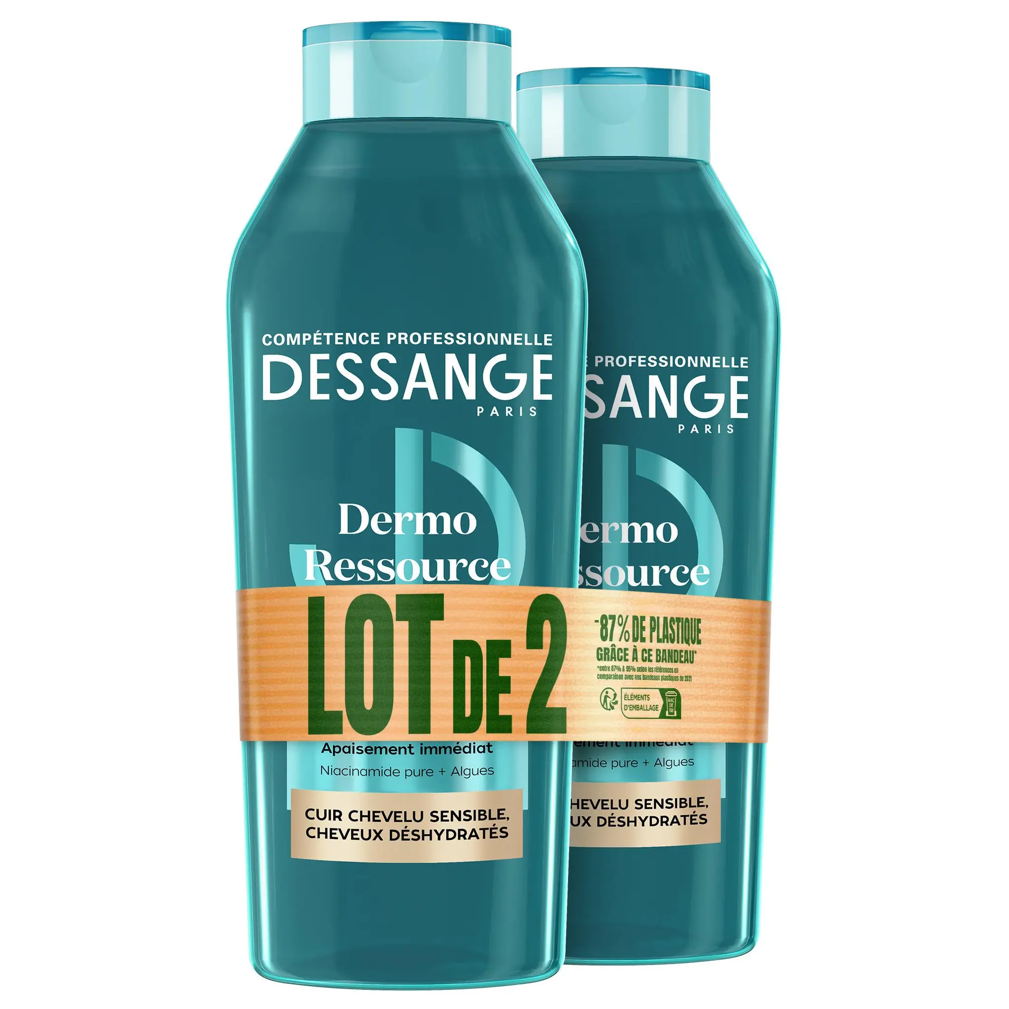 DESSANGE Dermo Ressource shampoing cuir chevelu sensible cheveux déshydratés