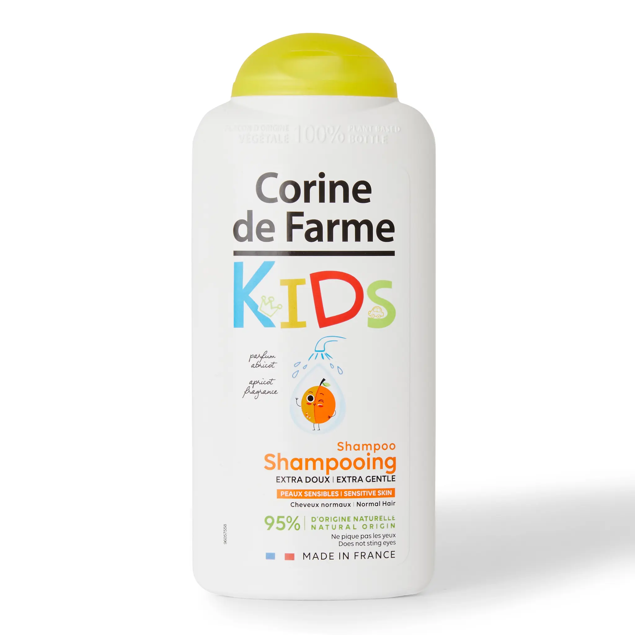 CORINE DE FARME Shampoing extra doux Kids parfum abricot pour cheveux normaux