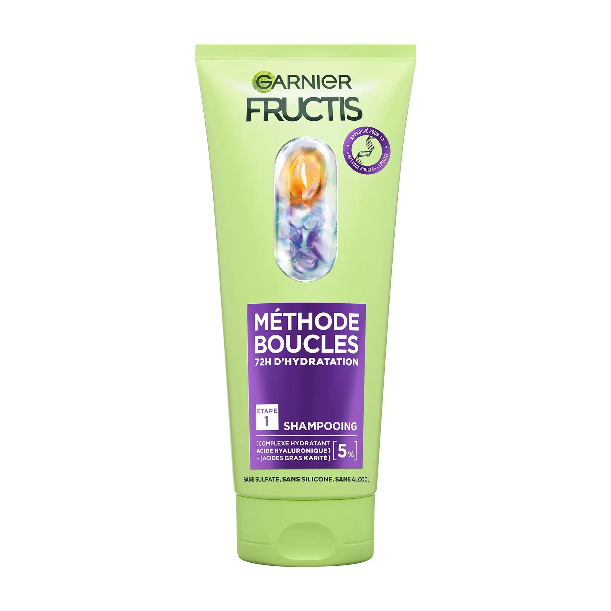 GARNIER Fructis Shampoing méthode boucles n°1 72h hydratation