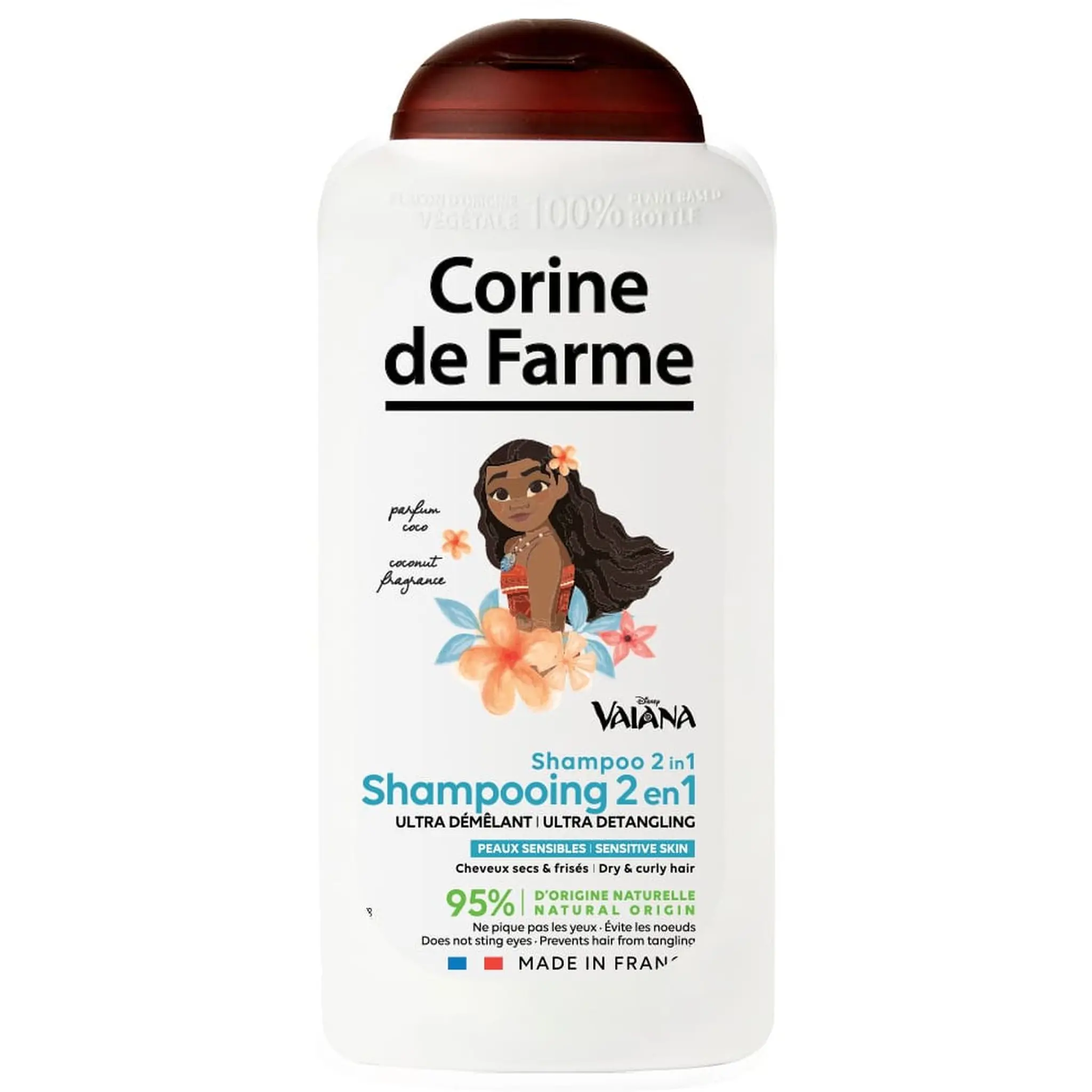 CORINE DE FARME Shampoing ultra démêlant 2en1 Vaiana peaux sensibles