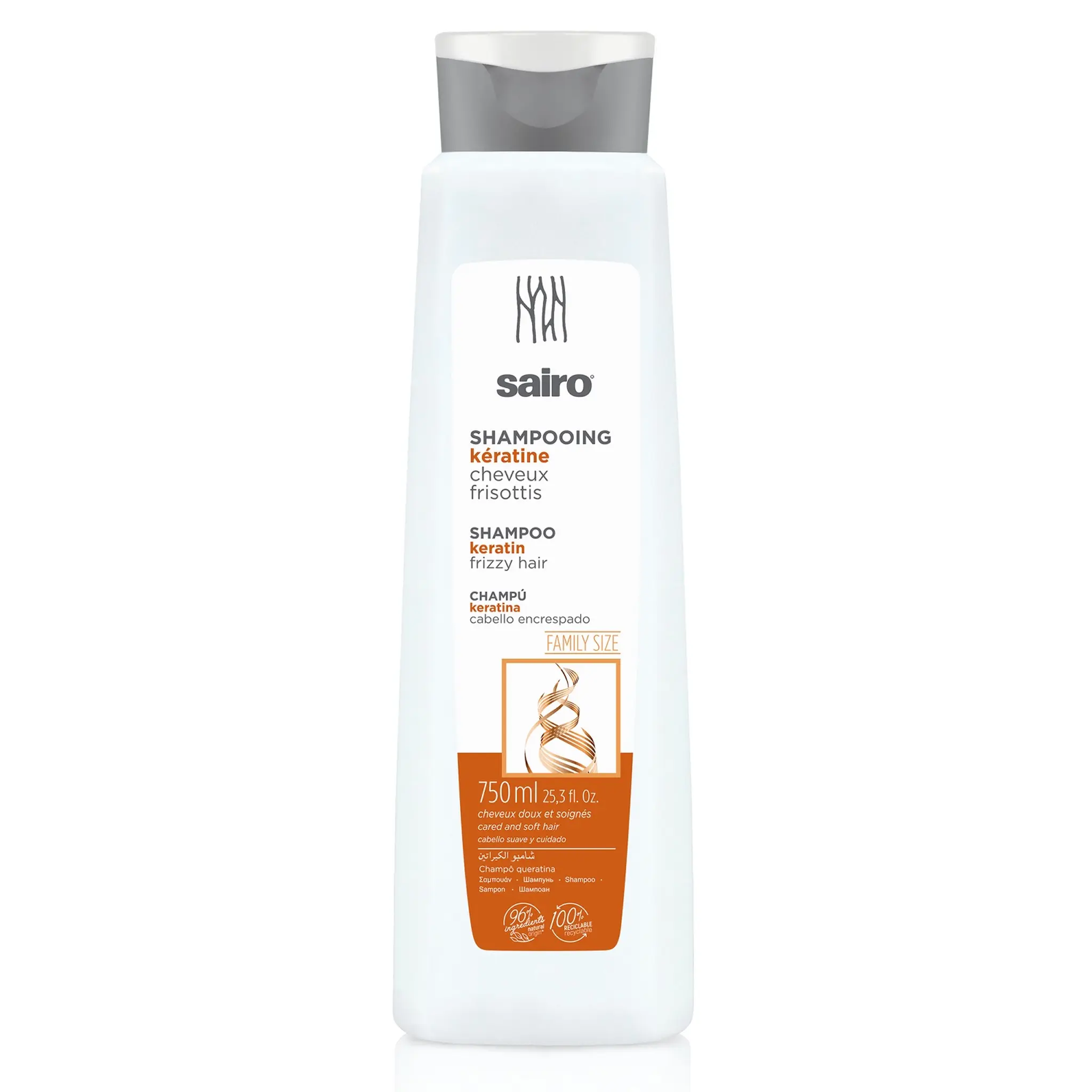 SAIRO Shampoing kératine pour cheveux frissotis