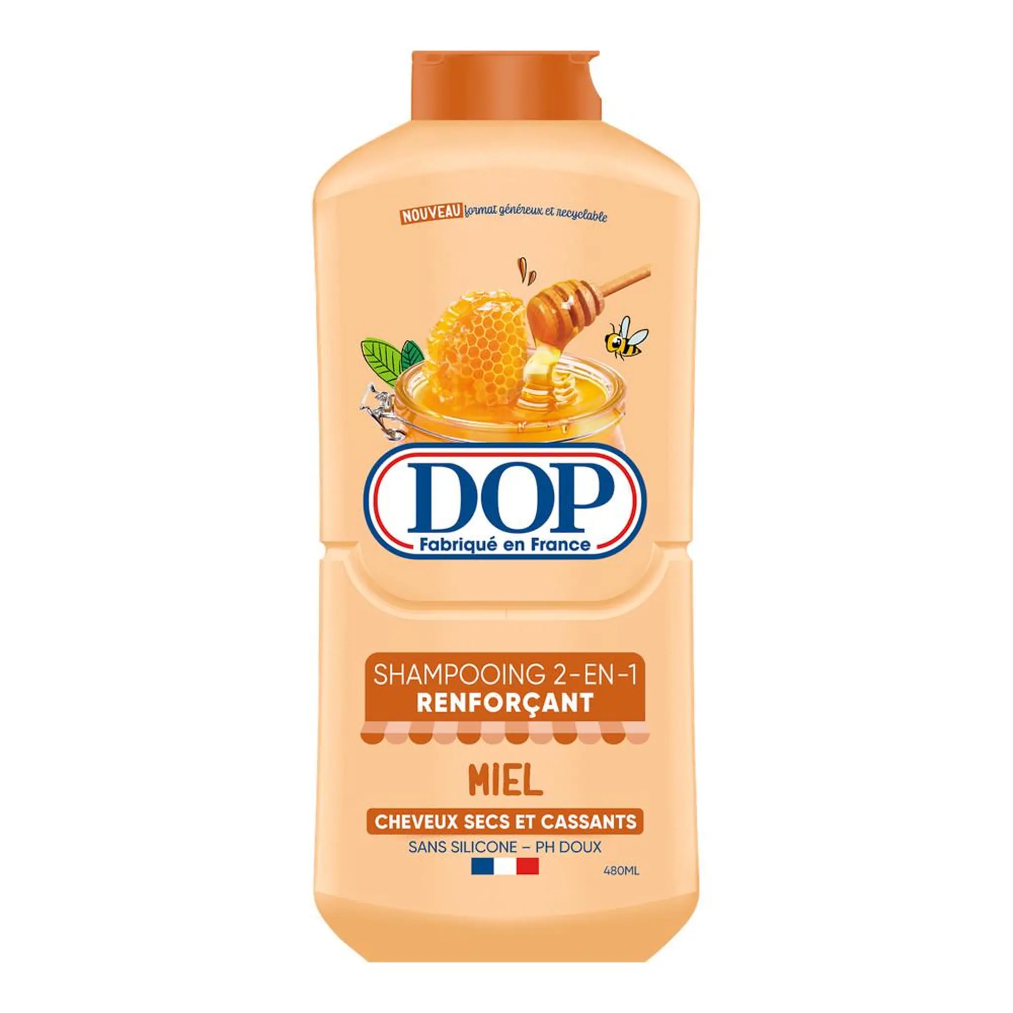 DOP Shampoing 2en1 renforçant au miel cheveux sacs et cassants