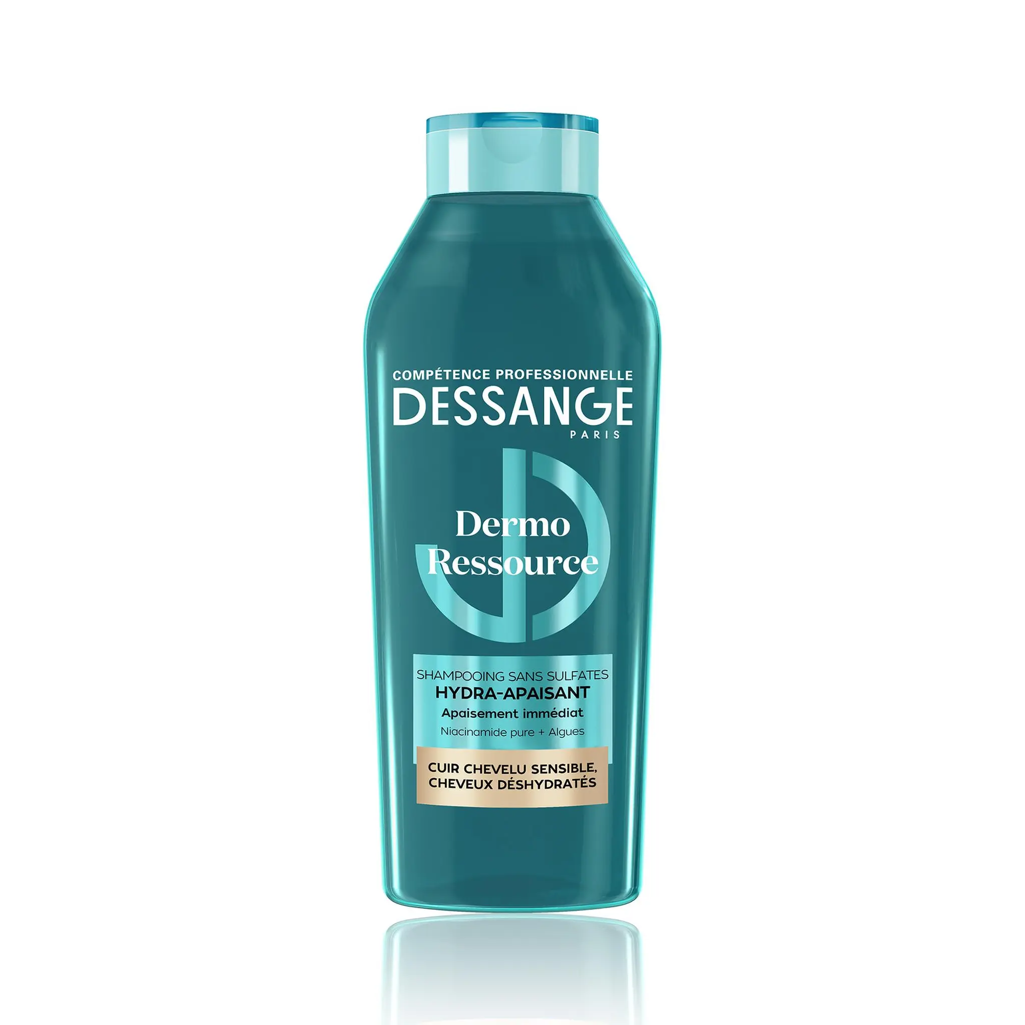 DESSANGE Dermo Ressource shampoing hydra-apaisant pour cuir chevelu sensible, cheveux déshydratés
