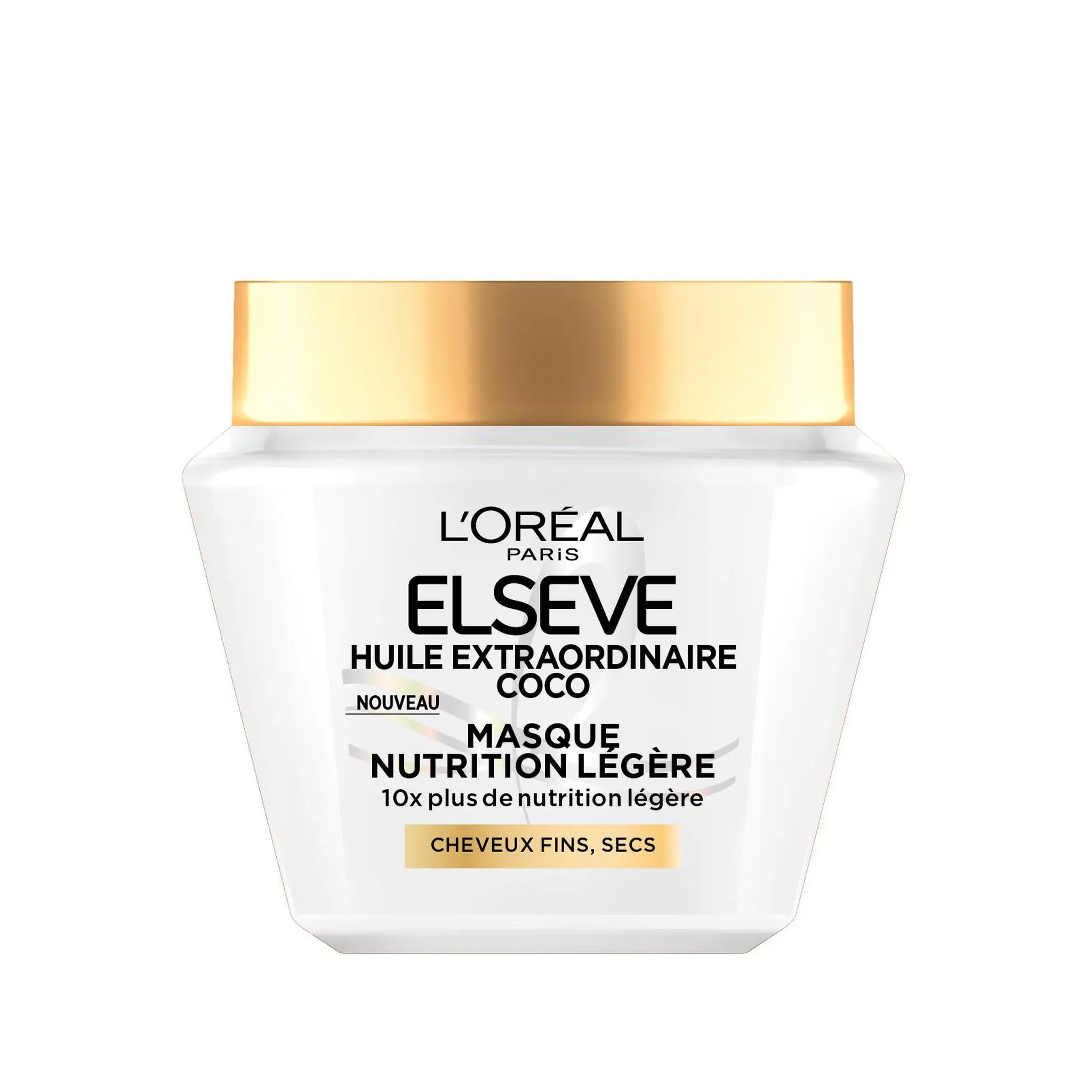 ELSEVE Huile extraordinaire coco Masque nutrition légère cheveux fins, secs