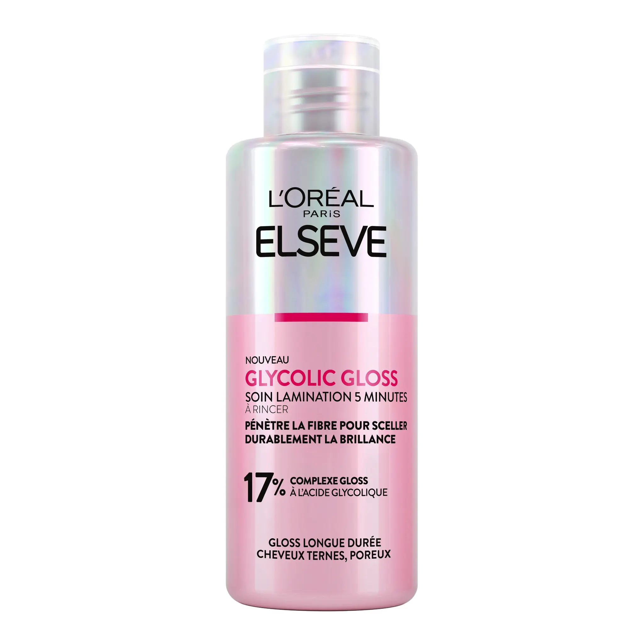ELSEVE Glycolic Gloss Soin 5 minutes à rincer cheveux ternes poreux