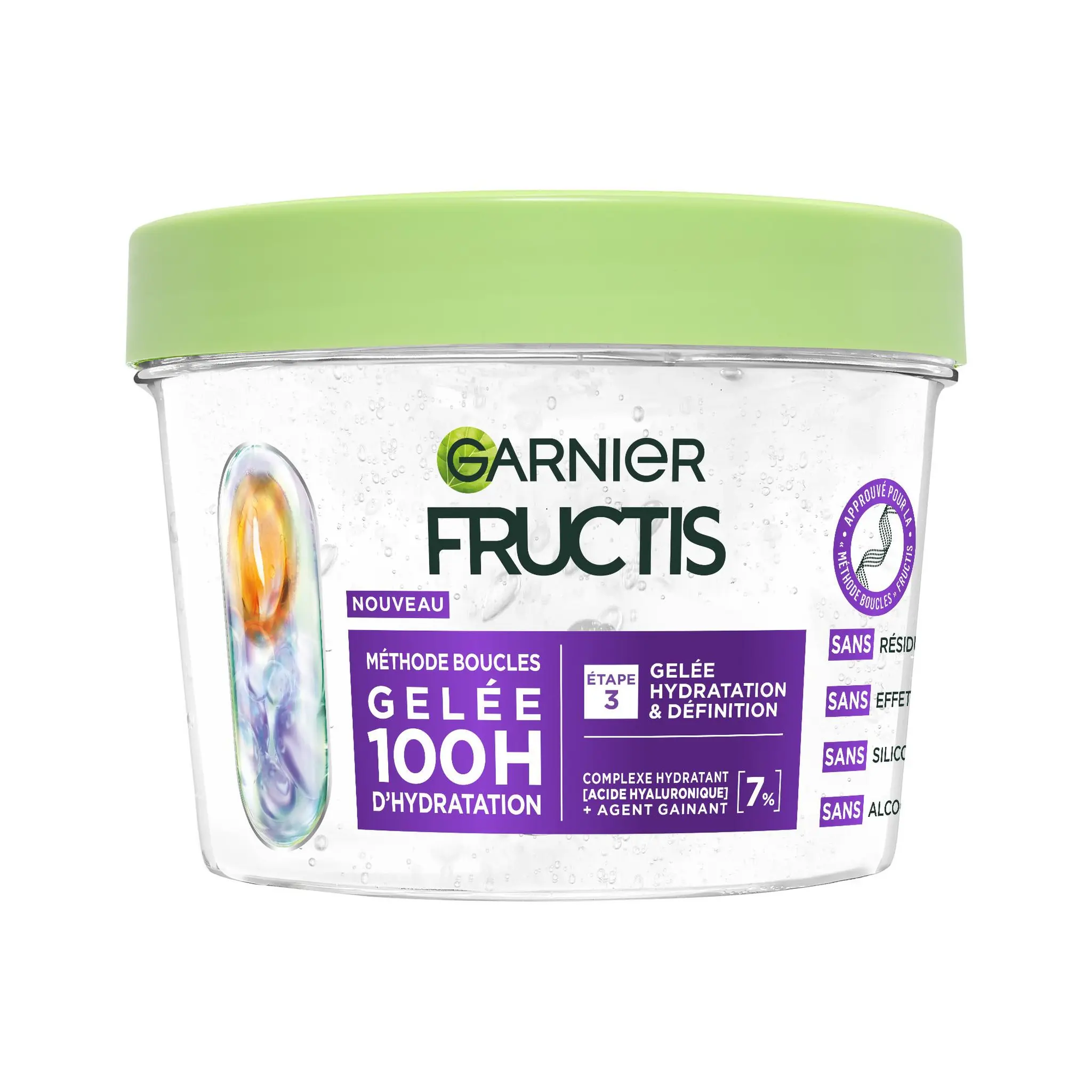 GARNIER Fructis Gelée 100H d'hydratation méthode boucles