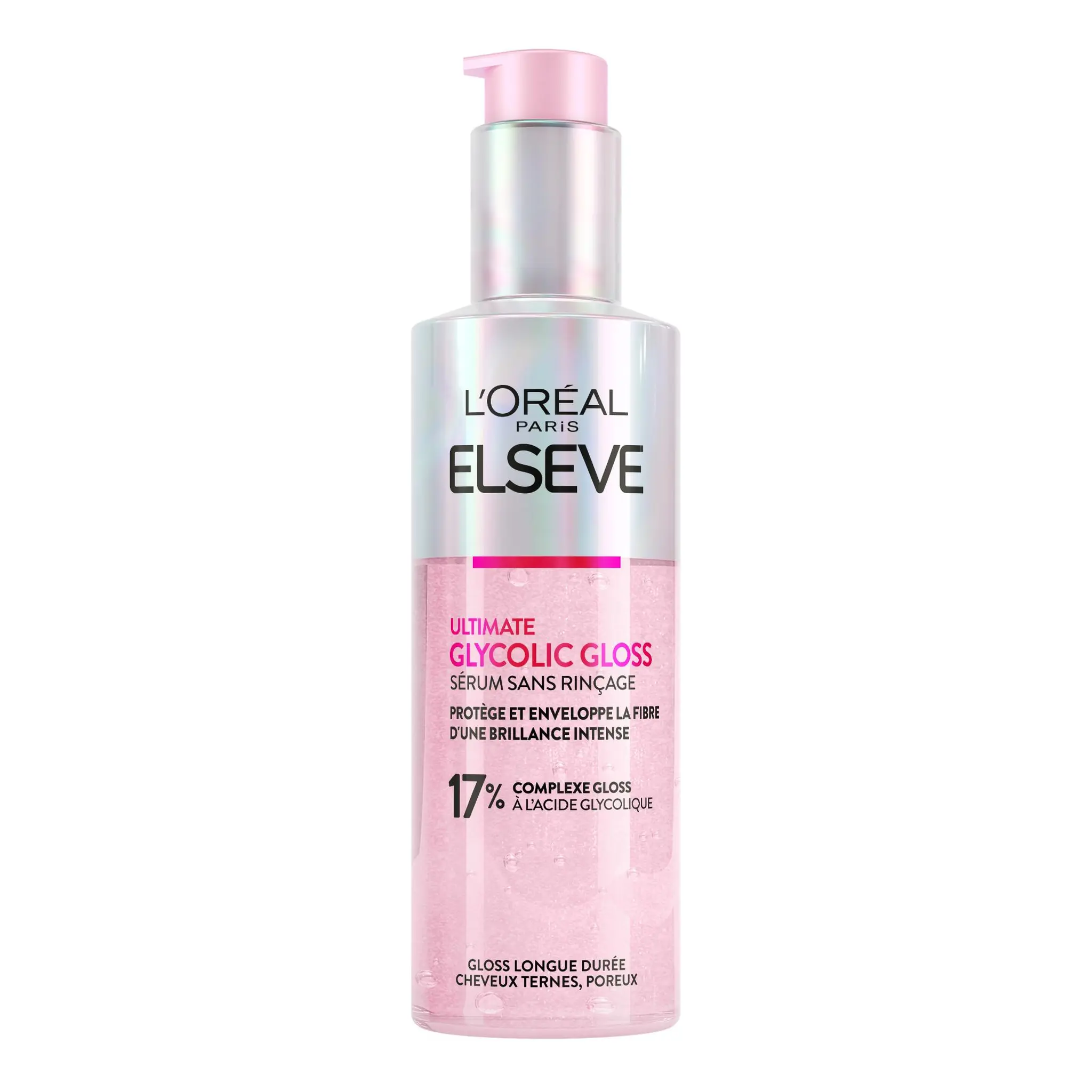 ELSEVE Sérum sans rinçage glycolic gloss cheveux ternes, poreux