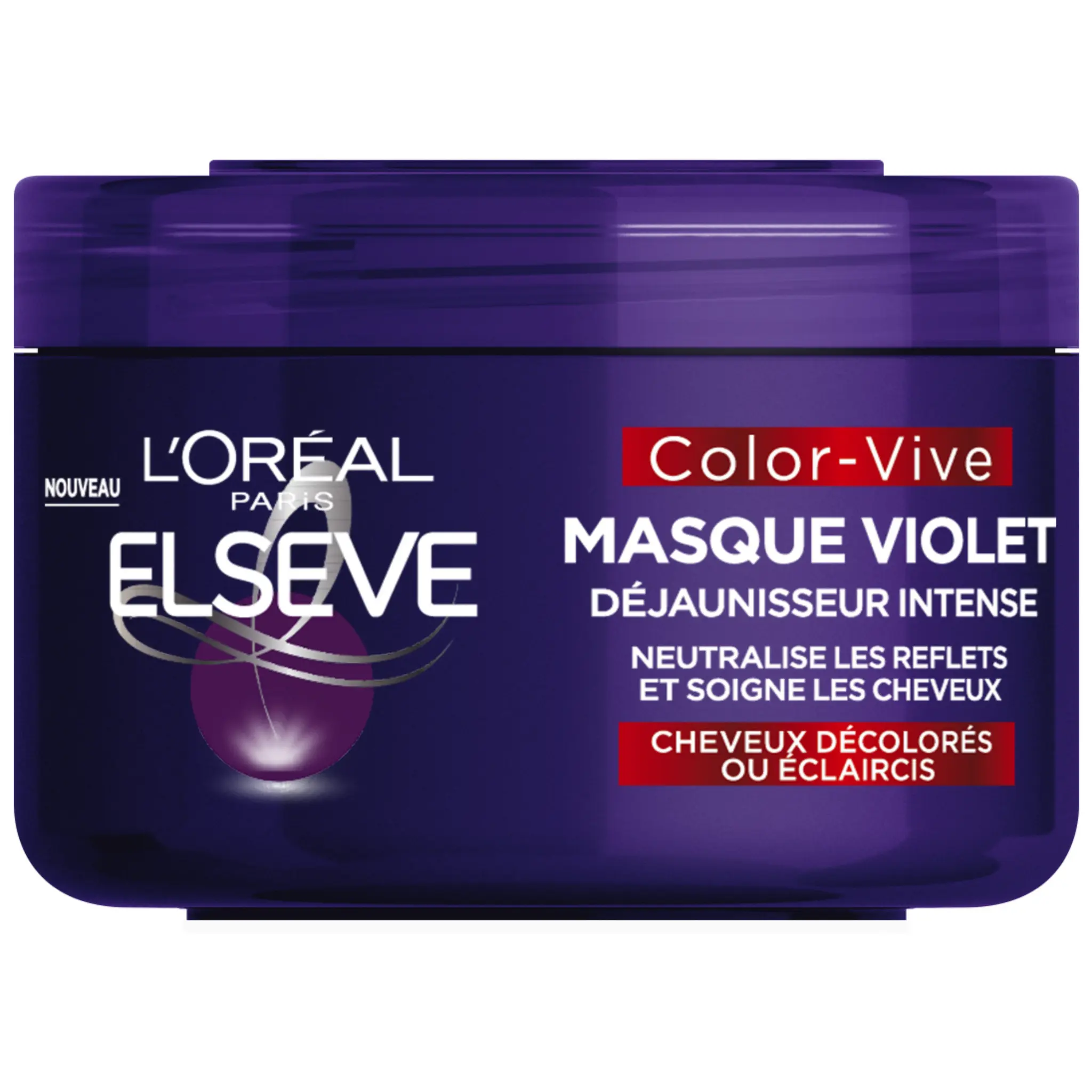 ELSEVE Color-Vive masque violet déjaunisseur intense cheveux décolorés ou éclaircis