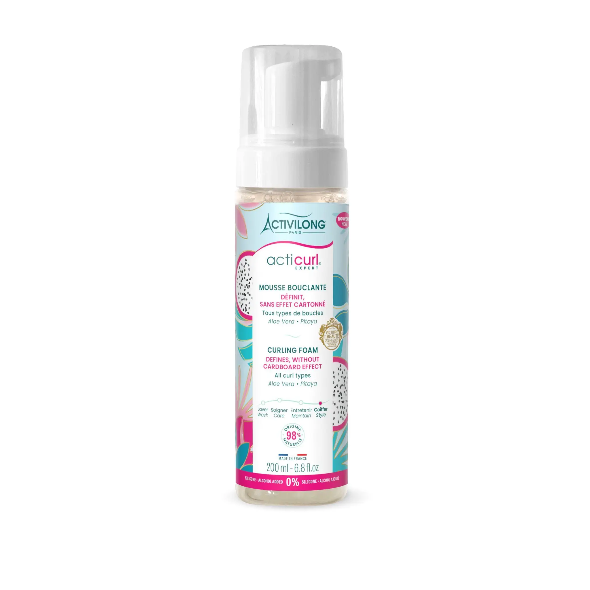 ACTIVILONG Acticurl Mousse bouclante aloé véra, pitaya