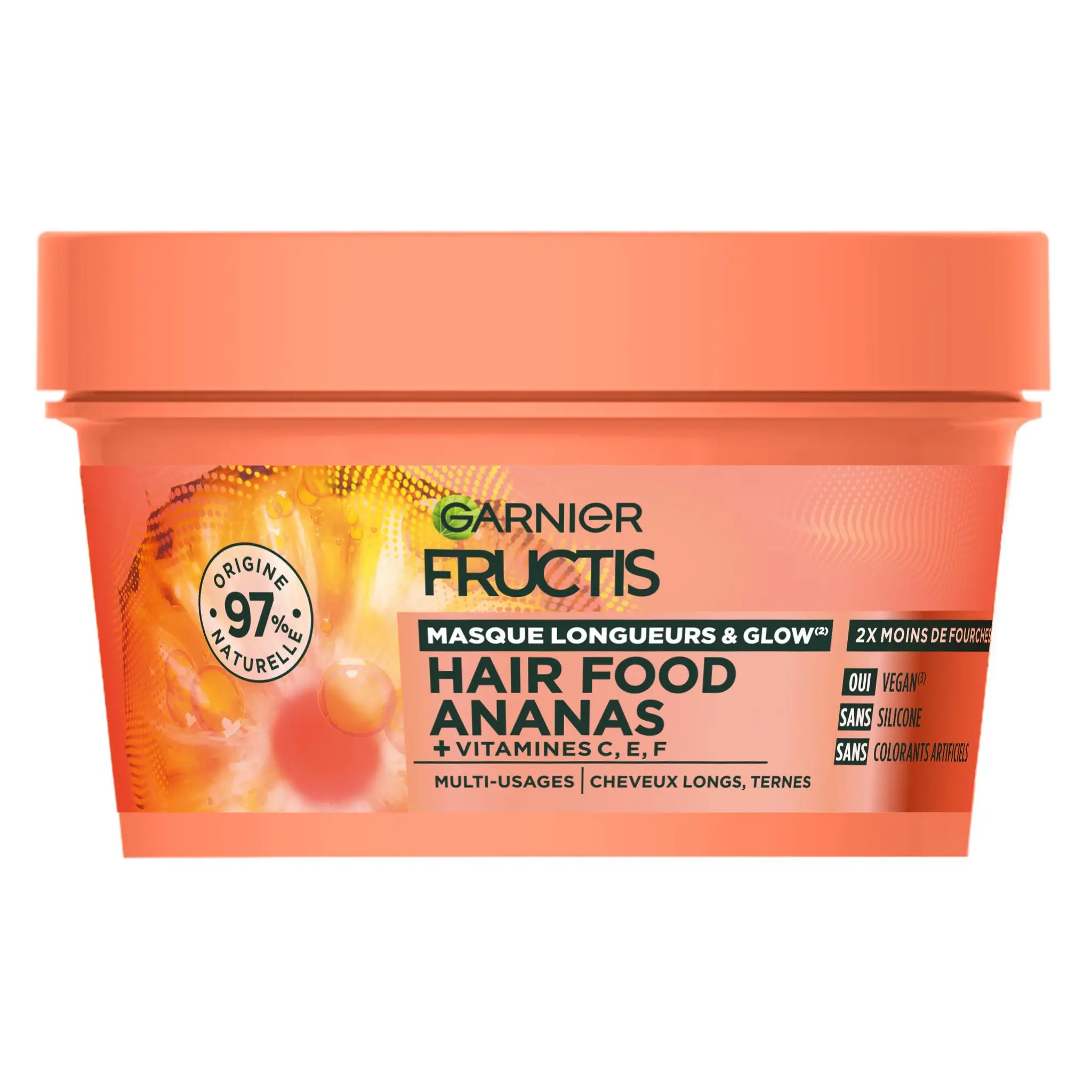 FRUCTIS Hair food ananas Masque longueurs et glow
