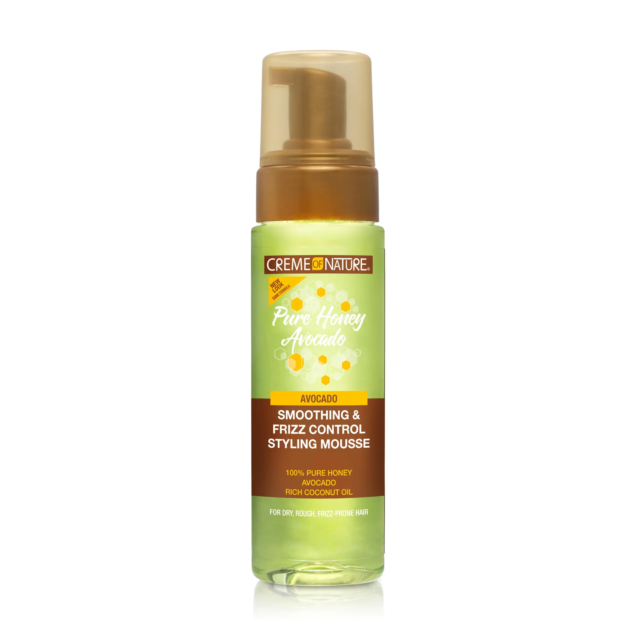 CREME OF NATURE Pure Honey Avocado smoothing & frizz control styling mousse