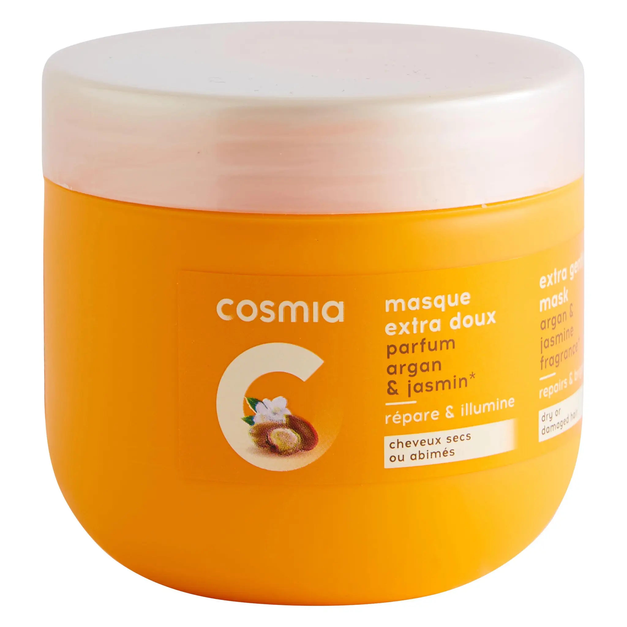 COSMIA Masque extra doux argan jasmin cheveux secs abimés