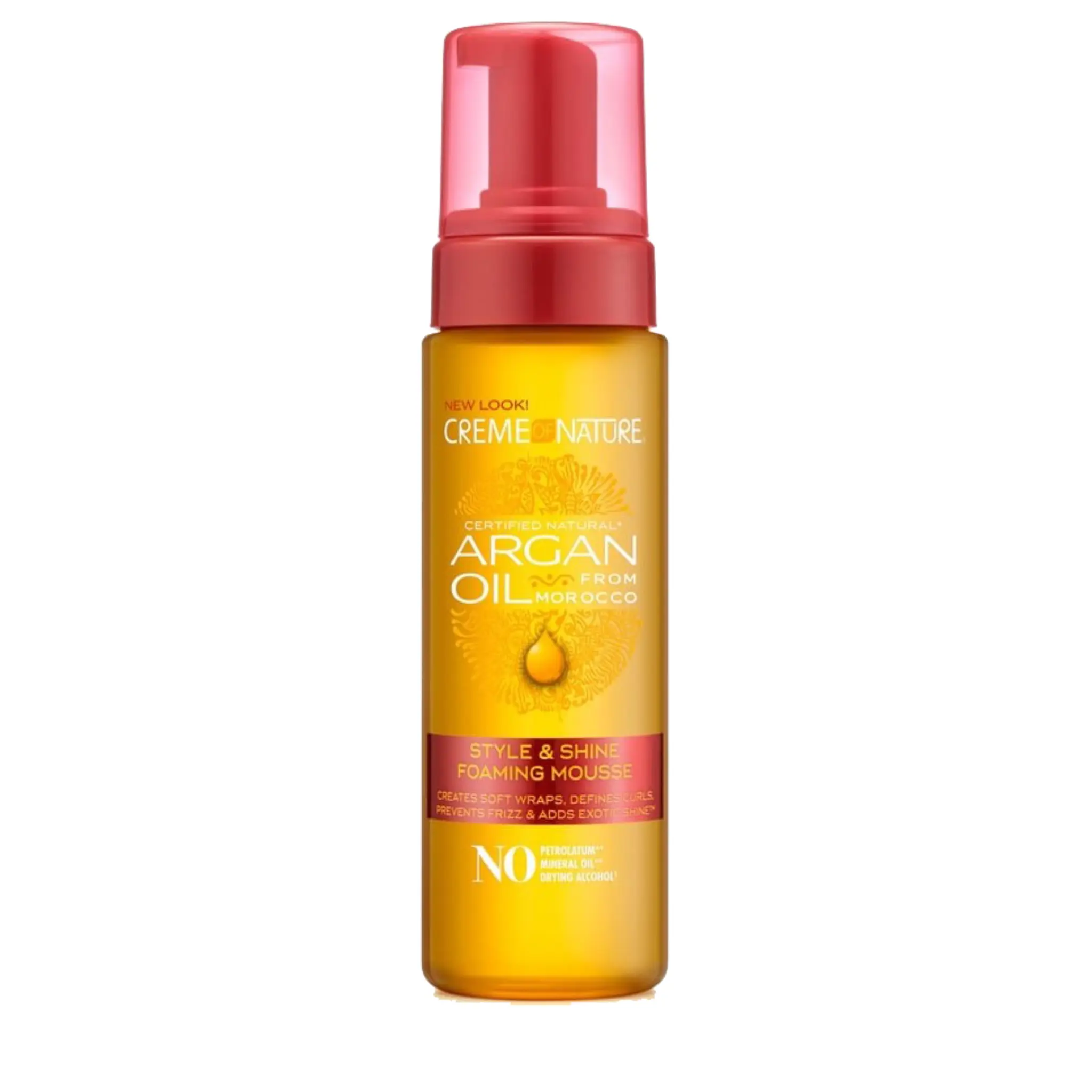 CREME OF NATURE Style&shine foaming mousse argan oil from morocco