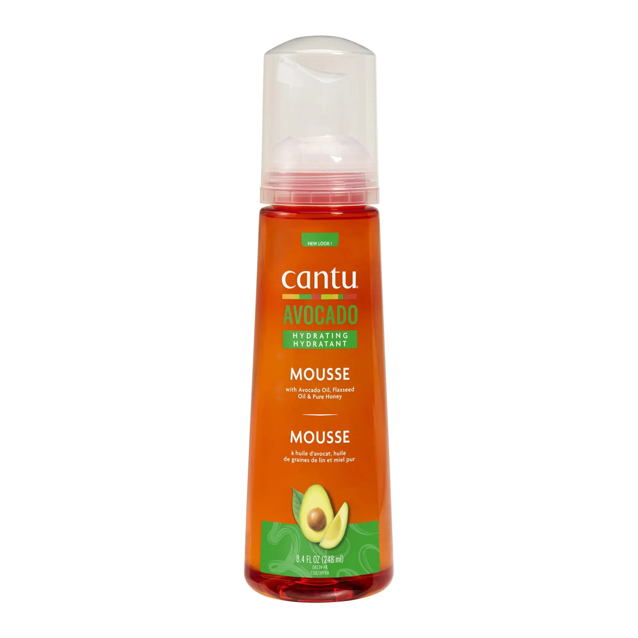 CANTU Avocado Hydratant Mousse à l'avocat, huile de graines de lin et miel pur