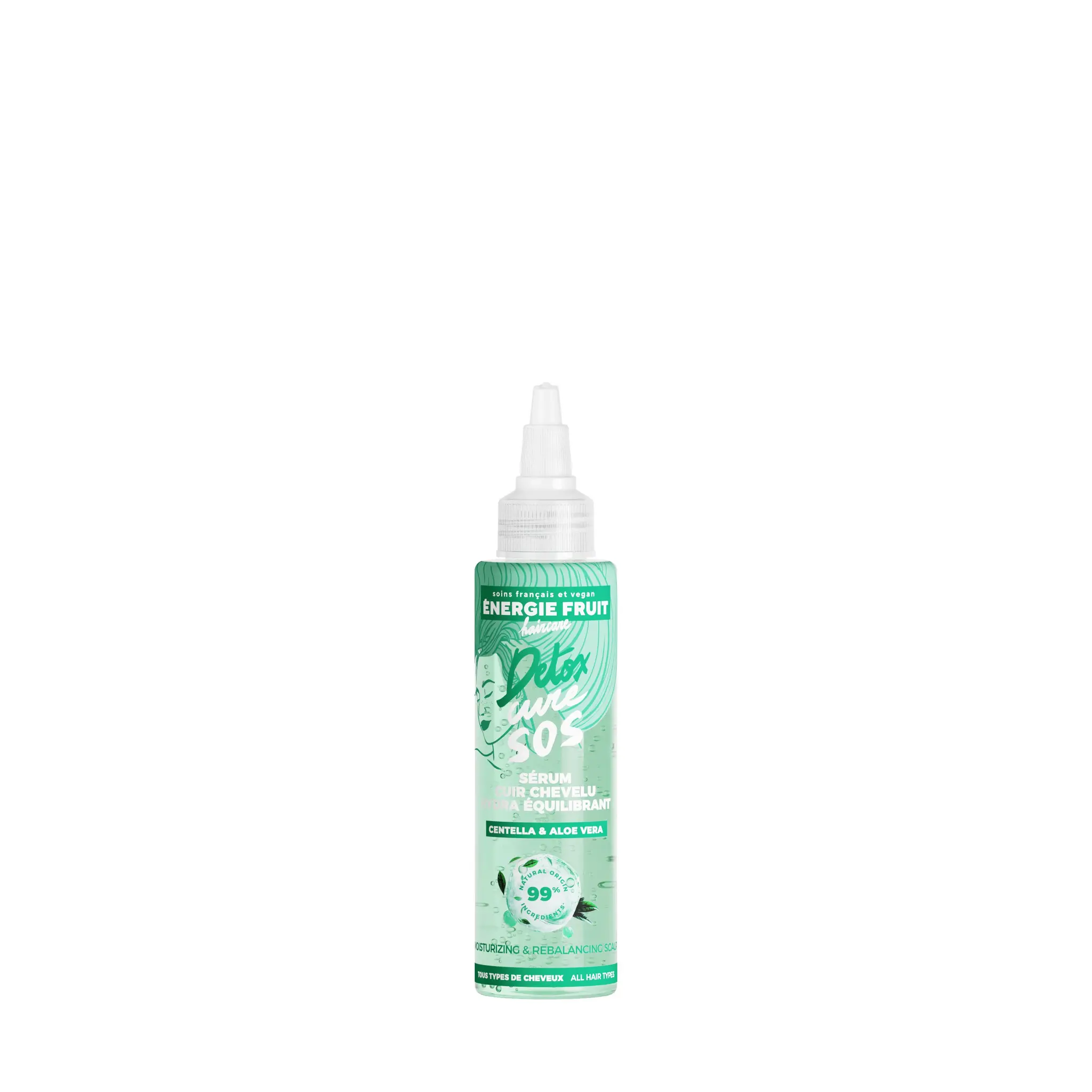 ENERGIE FRUIT Sérum detox cure SOS sérum cuir chevelu hydra équilibrant centella & aloe vera tous types de cheveux