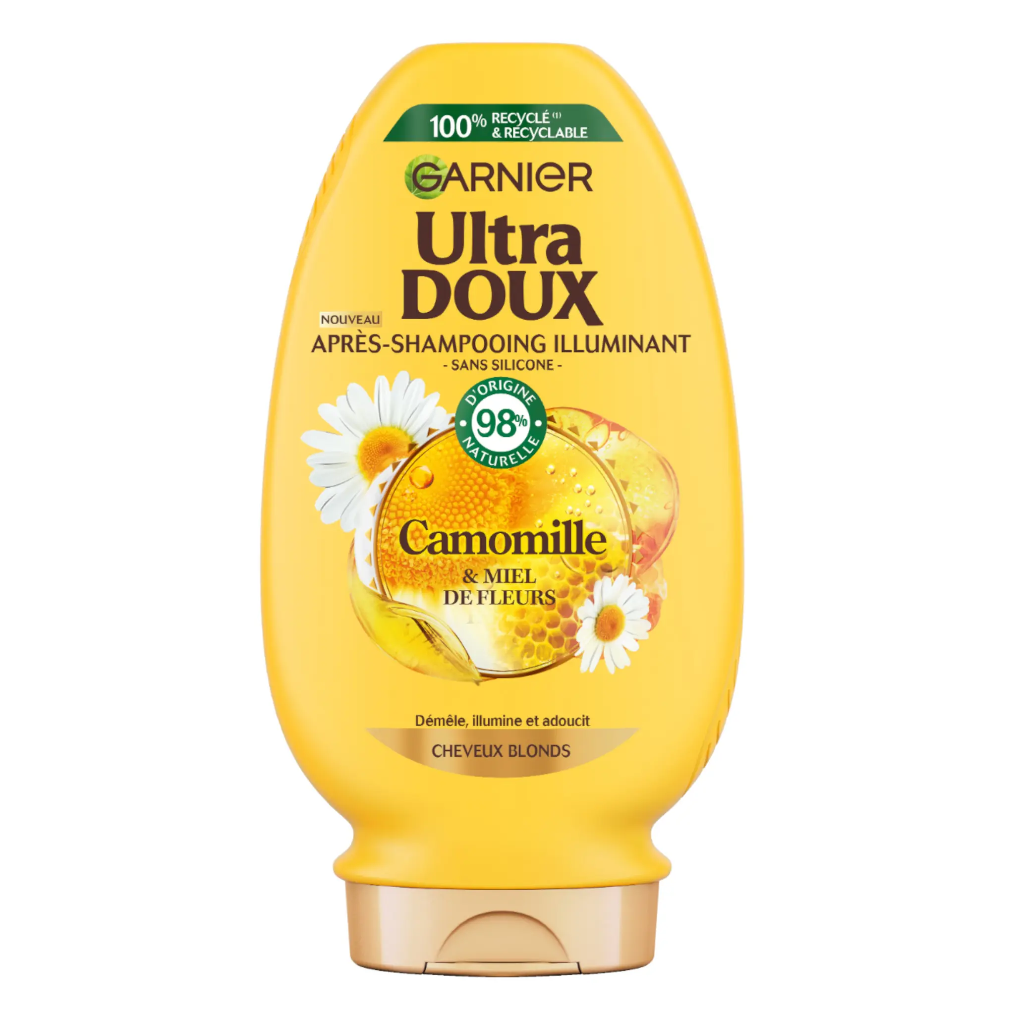 GARNIER ULTRA DOUX Après-shampoing camomille miel cheveux blond