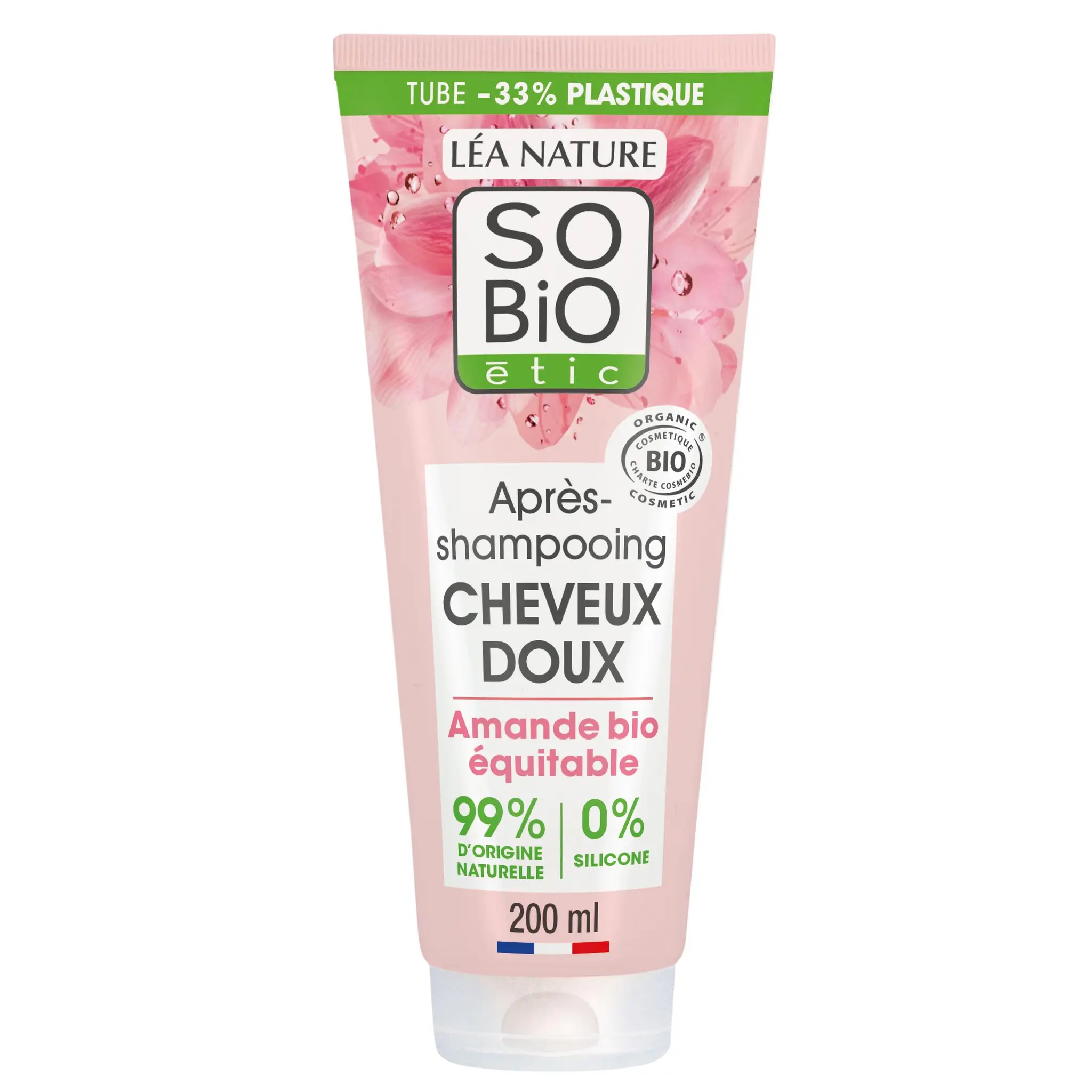 SO BIO ETIC Après-shampooing cheveux doux amande + protéines de riz tous types de cheveux