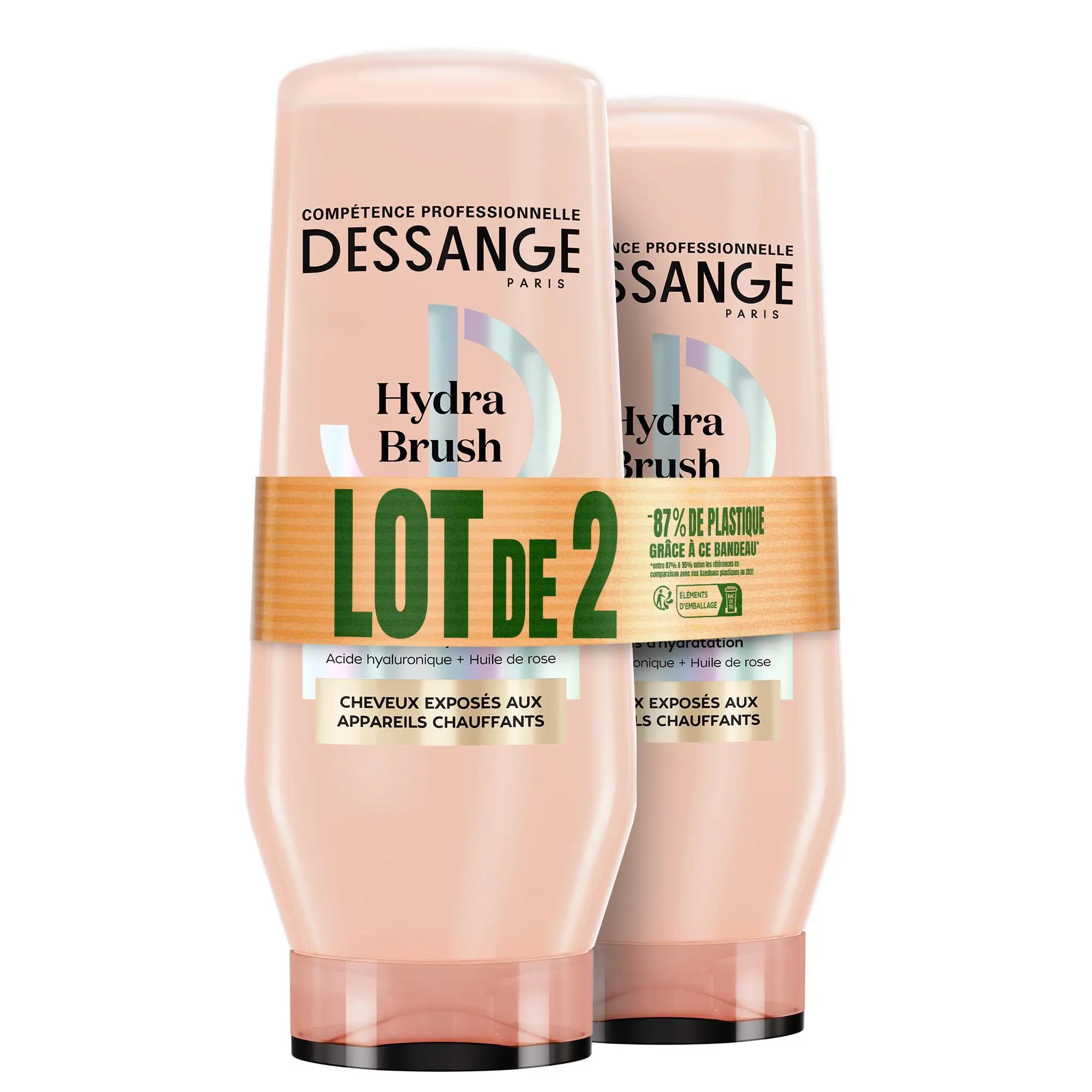 DESSANGE Hydra Brush après-shampooing cheveux exposés aux appareils chauffants
