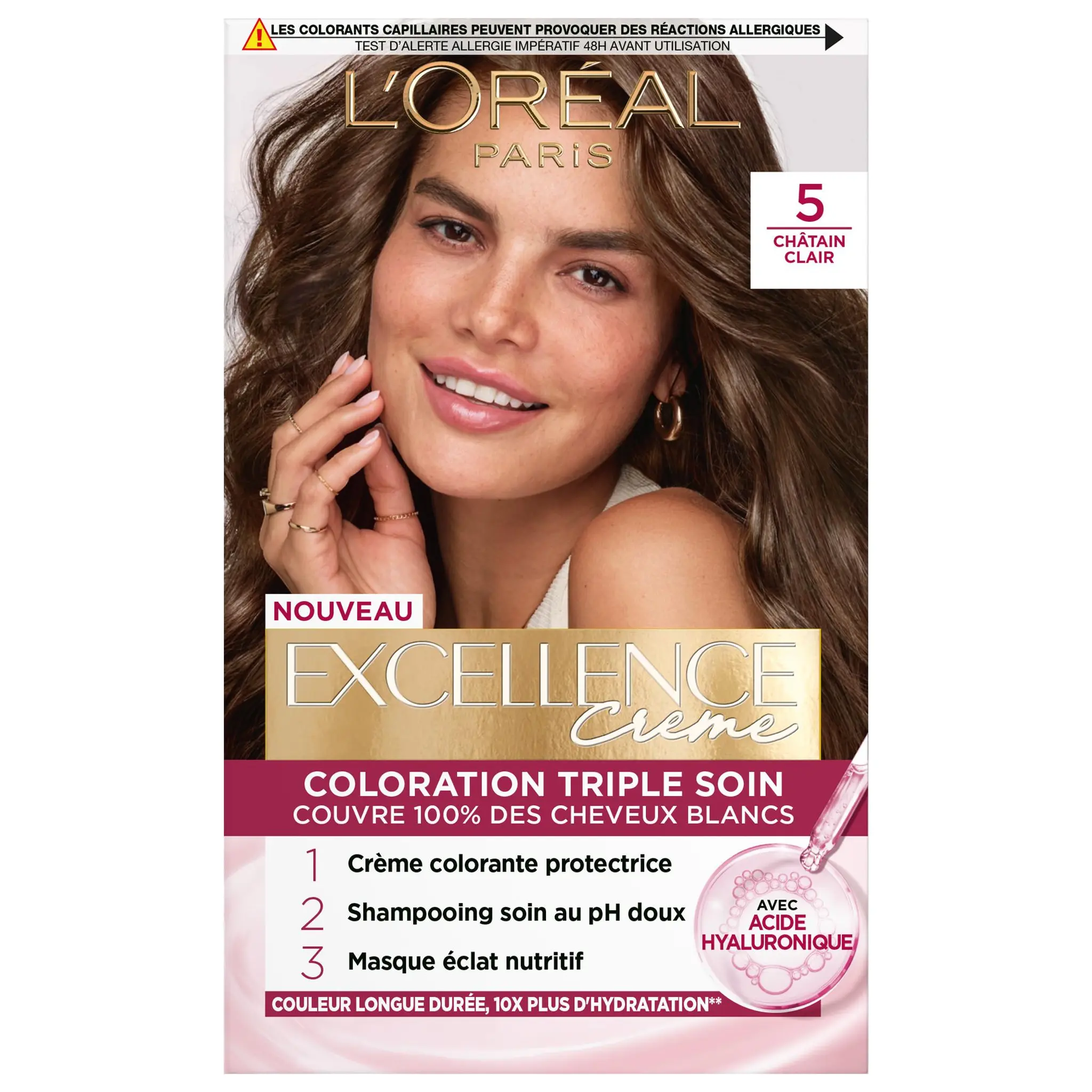 L'OREAL Excellence crème colorante triple soin 5 châtain clair