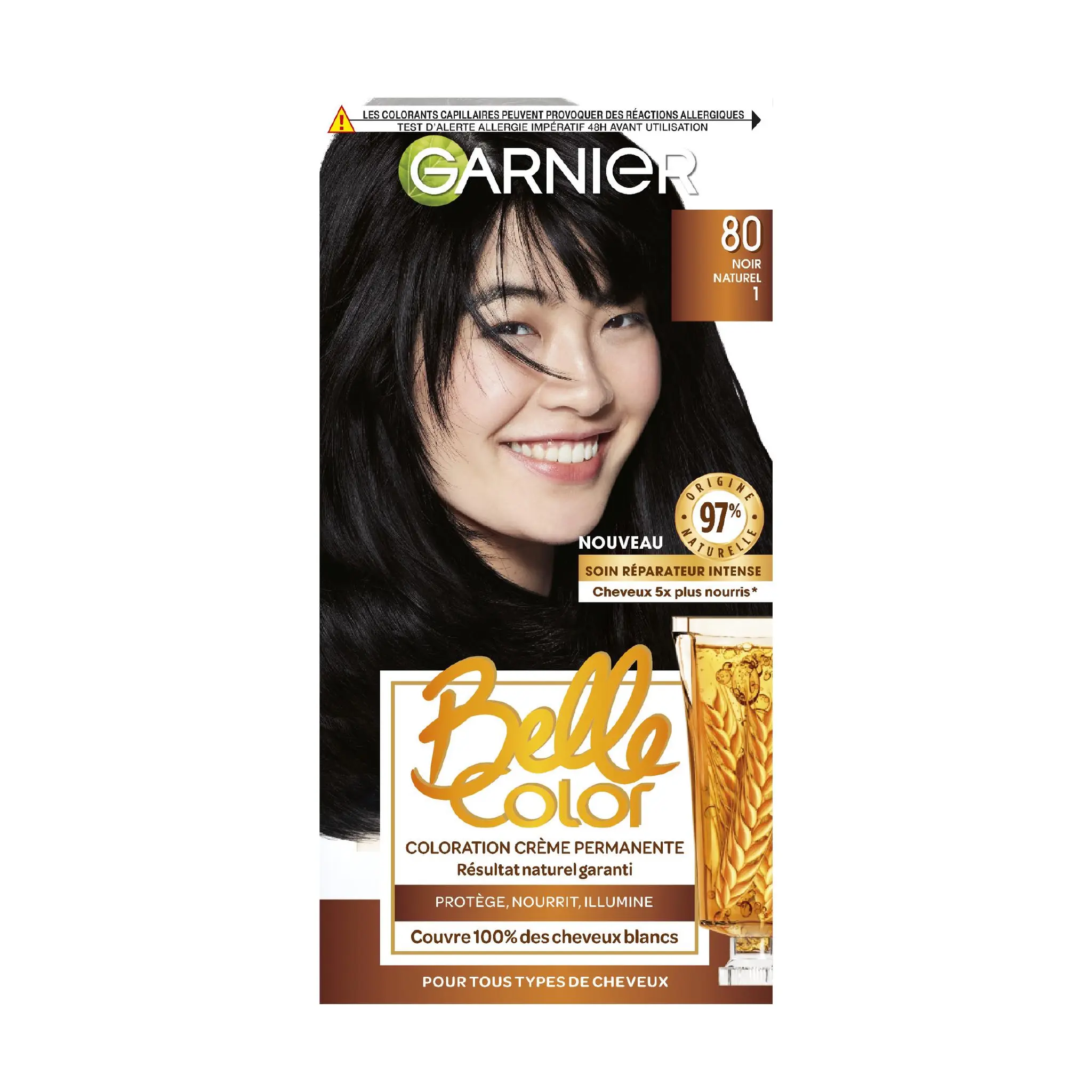 GARNIER Belle Color coloration permanente 80 noir naturel