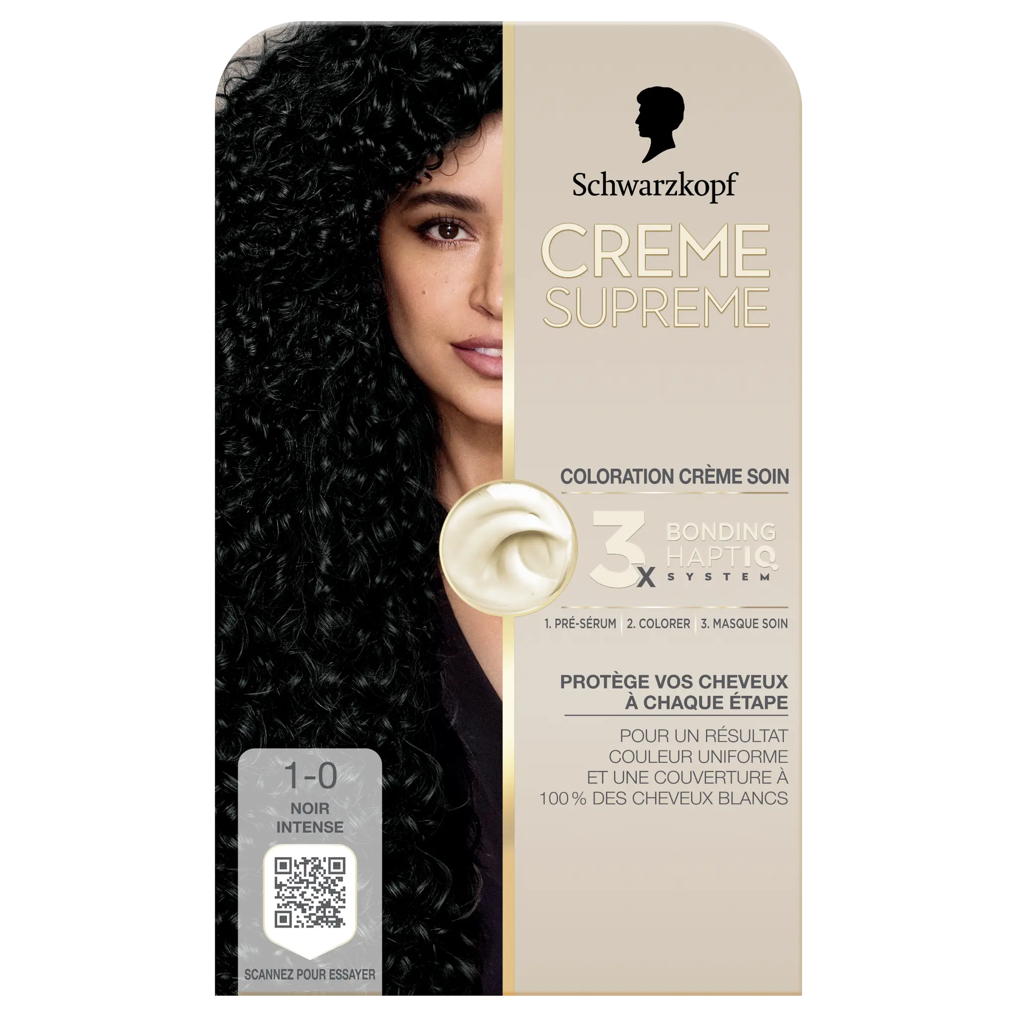 SCHWARZKOPF Crème Suprême Coloration 1.0 noir intense