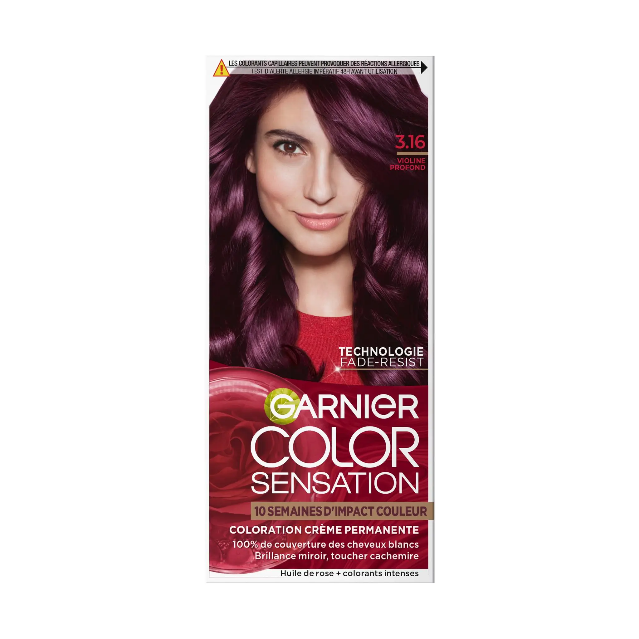 GARNIER Color Sensation Coloration permanente 3.16 violine profond