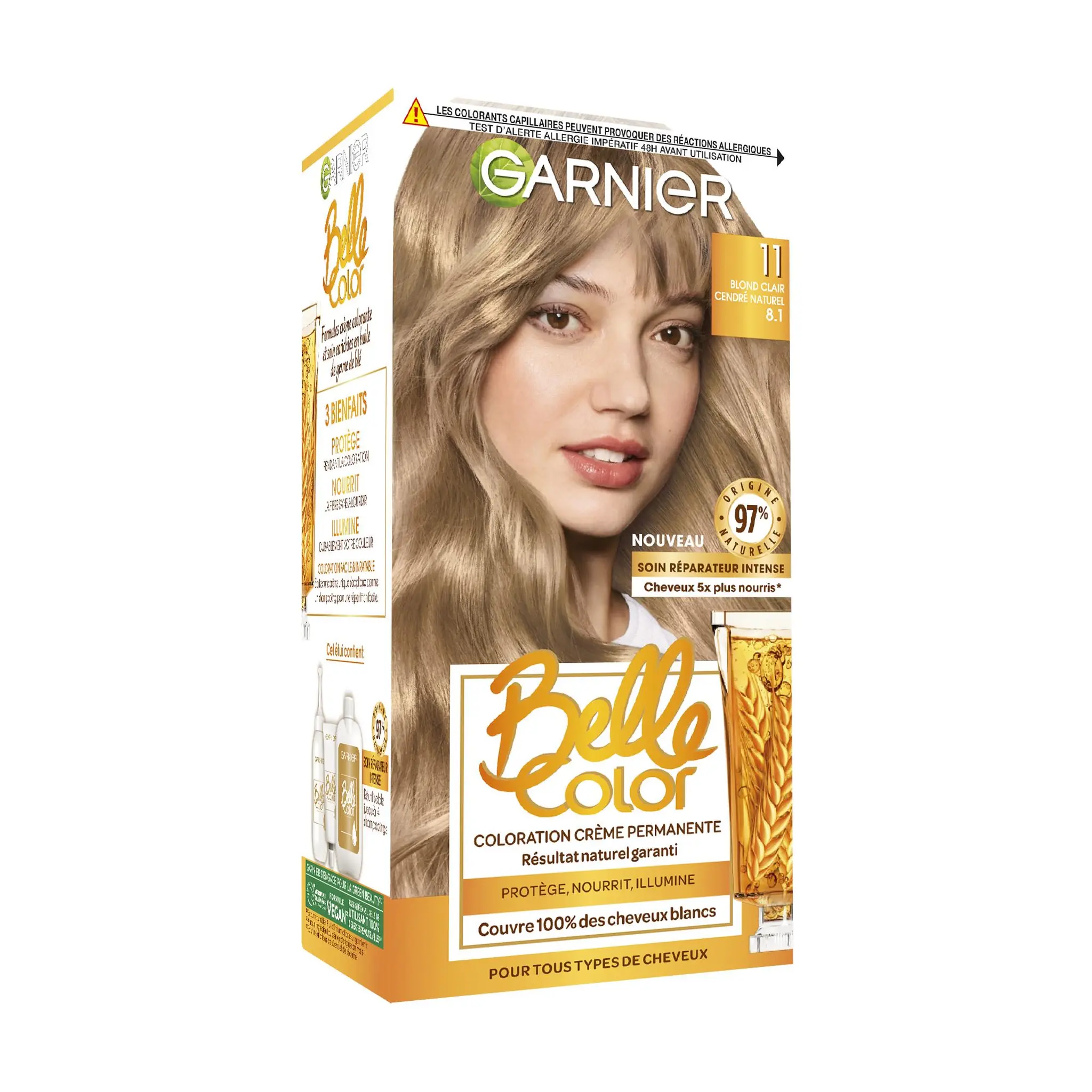 GARNIER Belle color coloration permanente 11 blond clair cendré