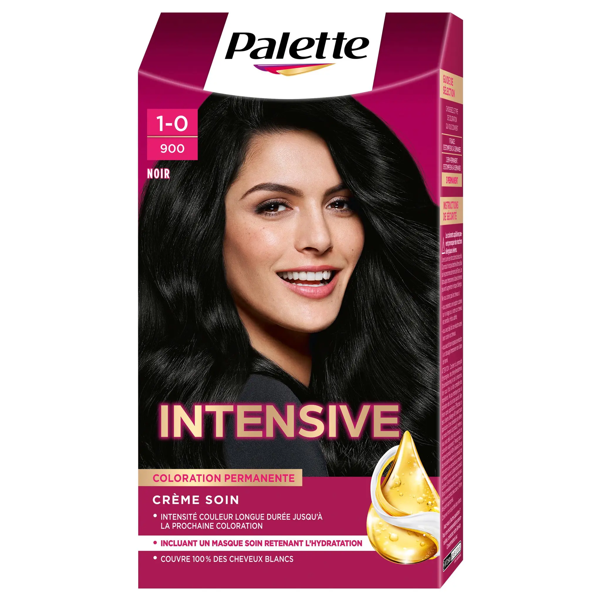 SCHWARZKOPF PALETTE Coloration crème soin permanente 900 noir
