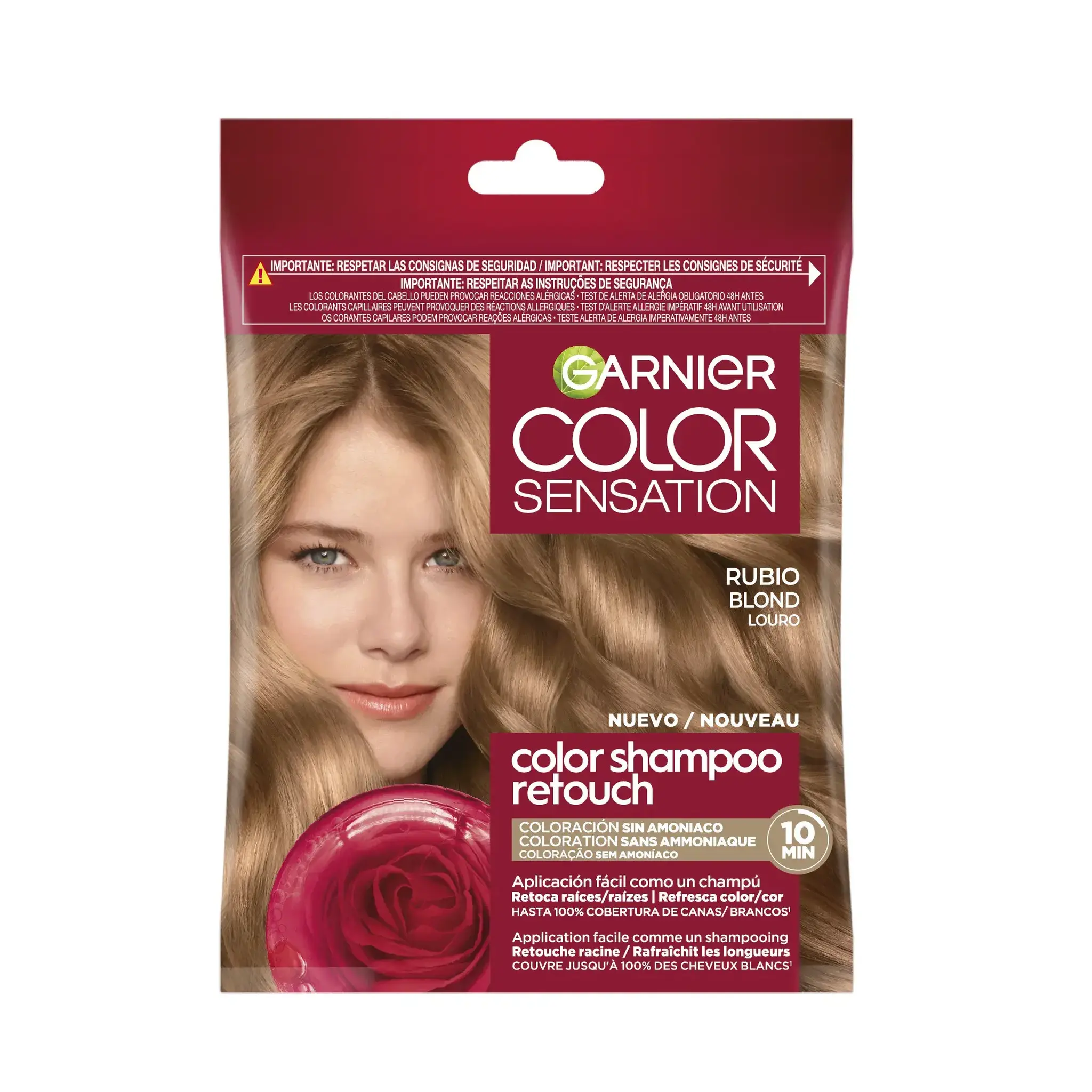 GARNIER Color Sensation Color shampoo retouch coloration sans ammoniaque 7.0 blond