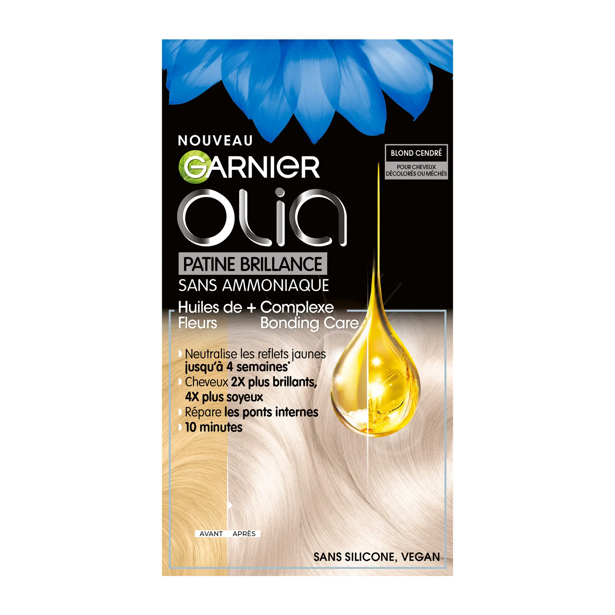 GARNIER Olia coloration semi-permanente sans ammoniaque 10.01 blond cendré