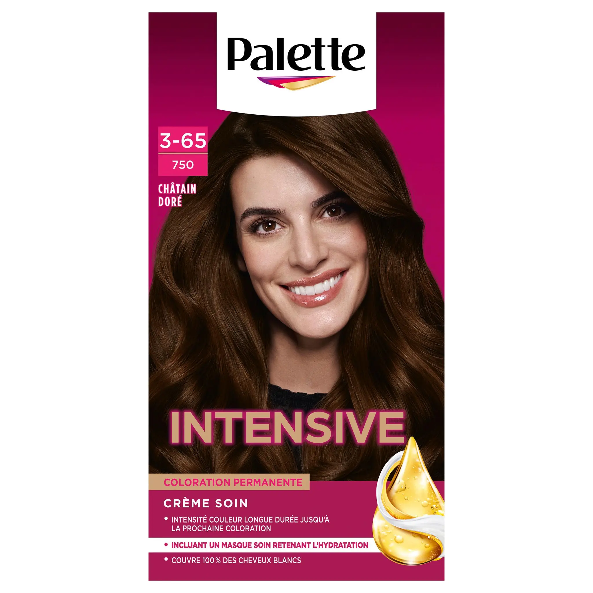SCHWARZKOPF PALETTE Crème soin coloration permanente châtain doré 750