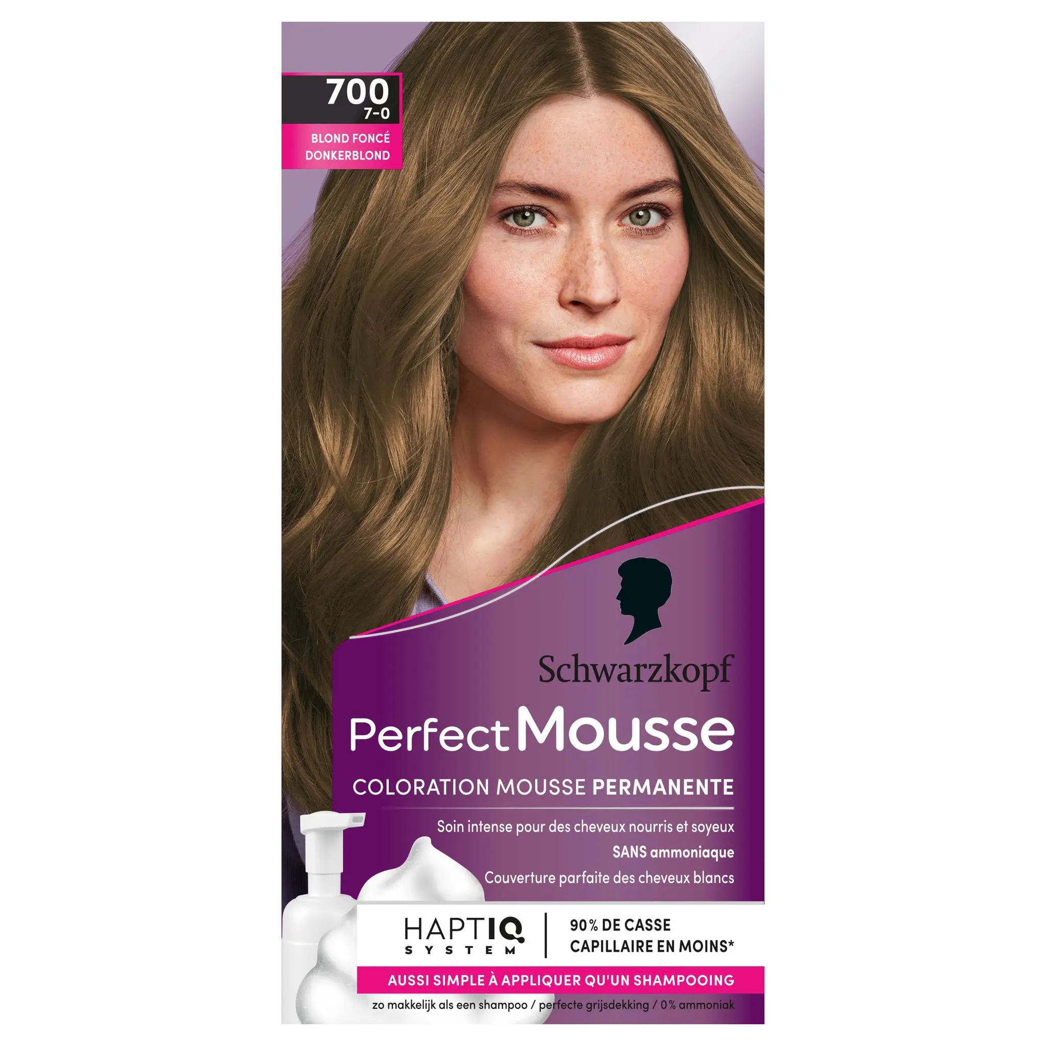 SCHWARZKOPF Perfect mousse coloration permanente 700 blond foncé