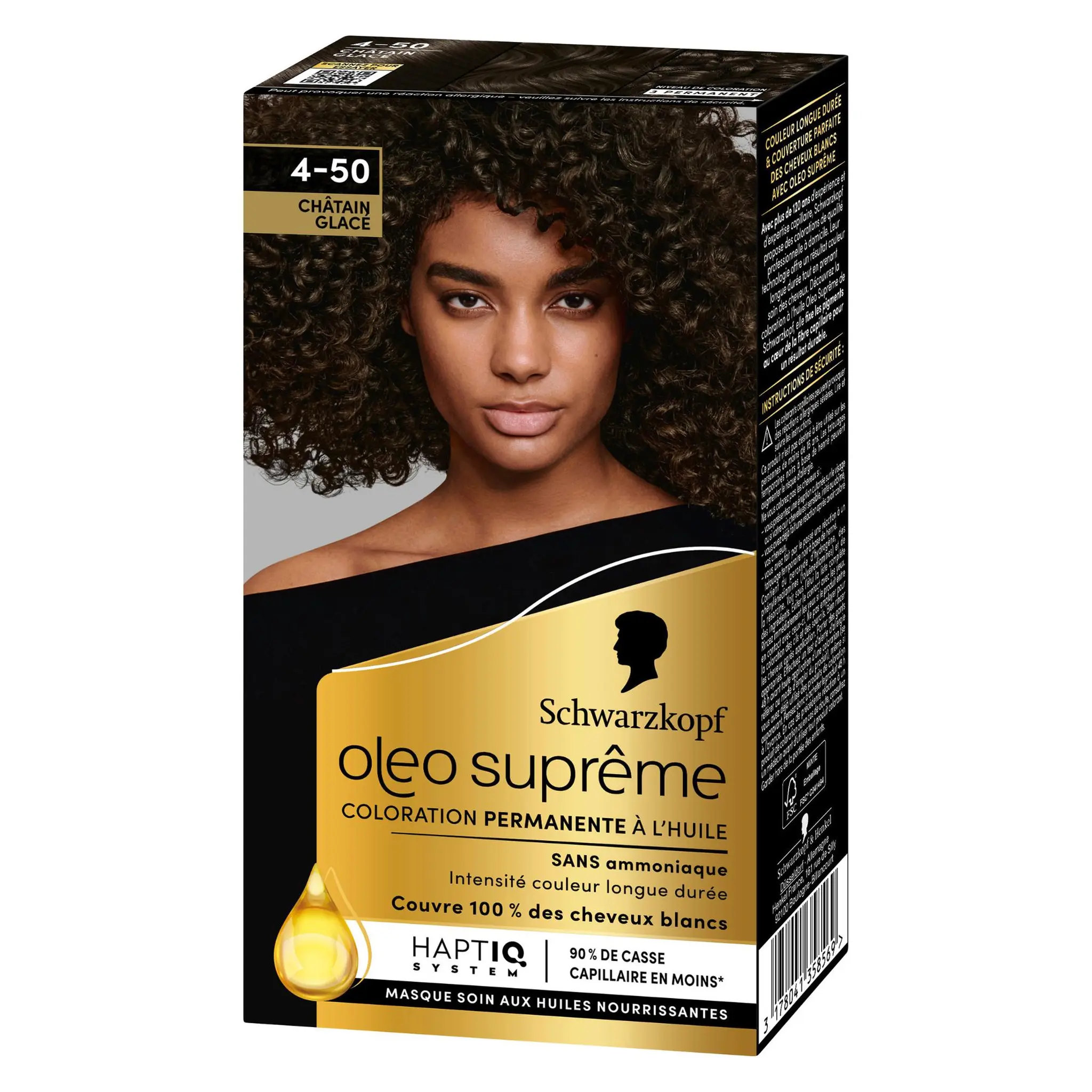 SCHWARZKOPF Oleo suprême coloration permanente à l'huile 4.50 chatain