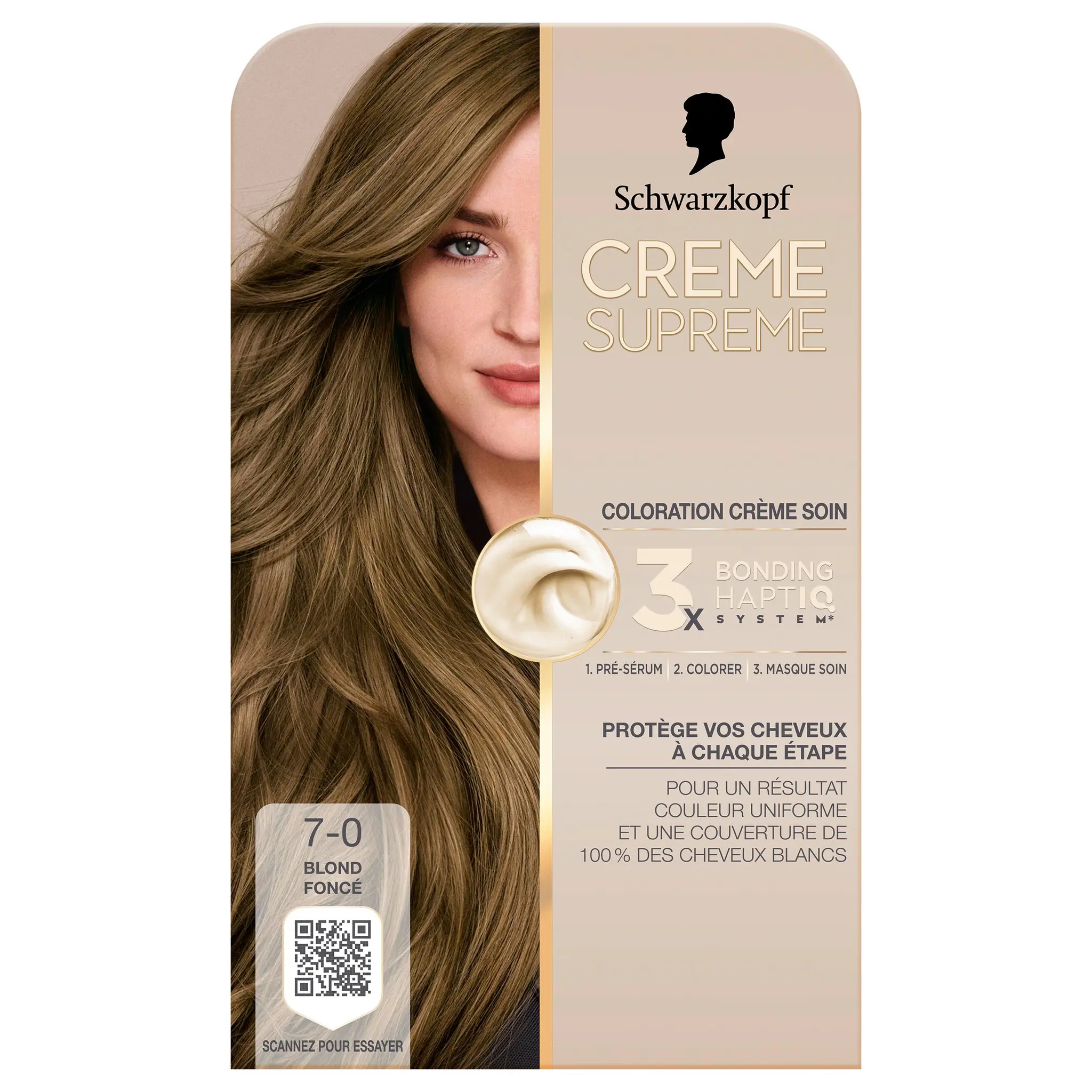 SCHWARZKOPF Crème Suprême Coloration crème soin 7.0 blond foncé