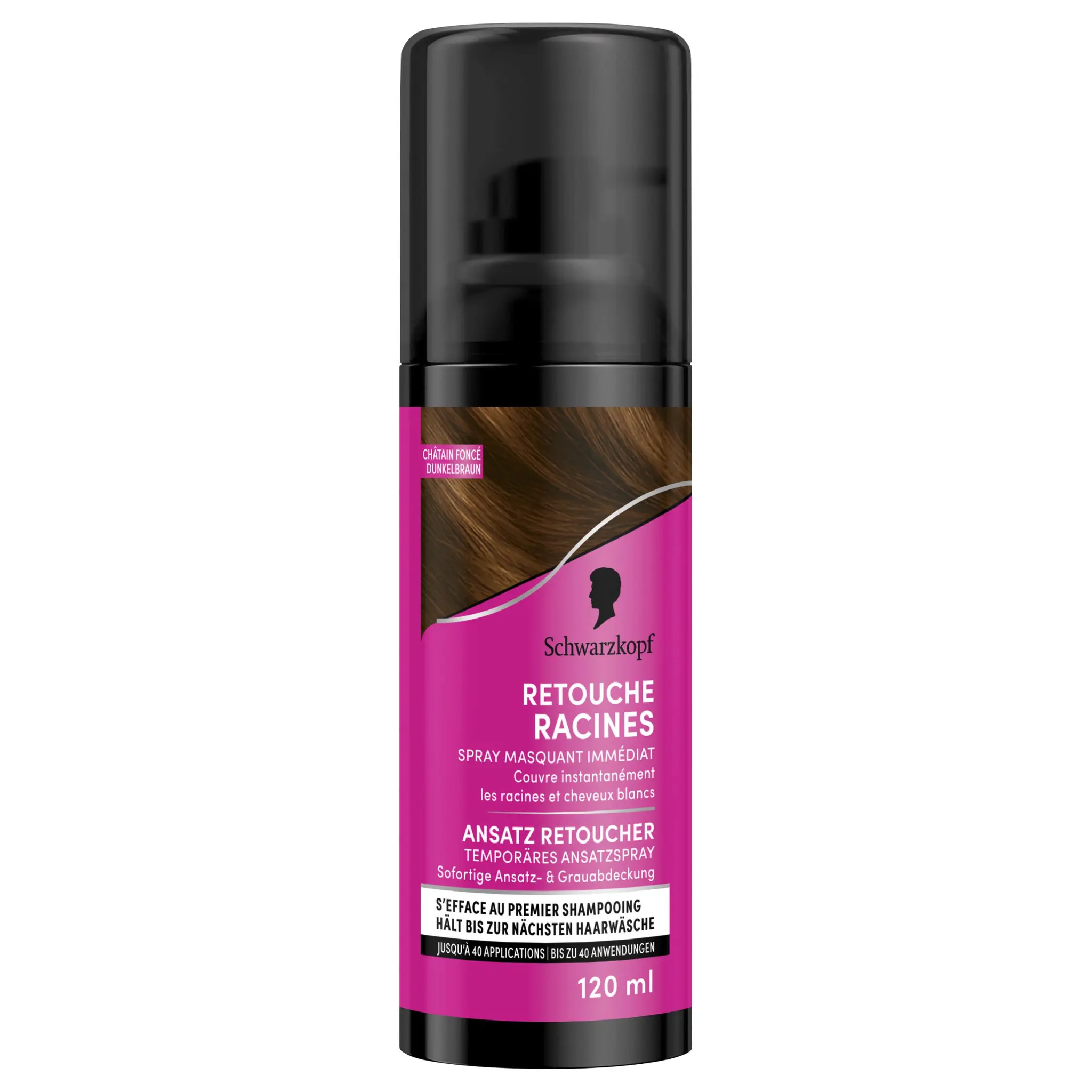 SCHWARZKOPF Spray retouche racines châtain foncé