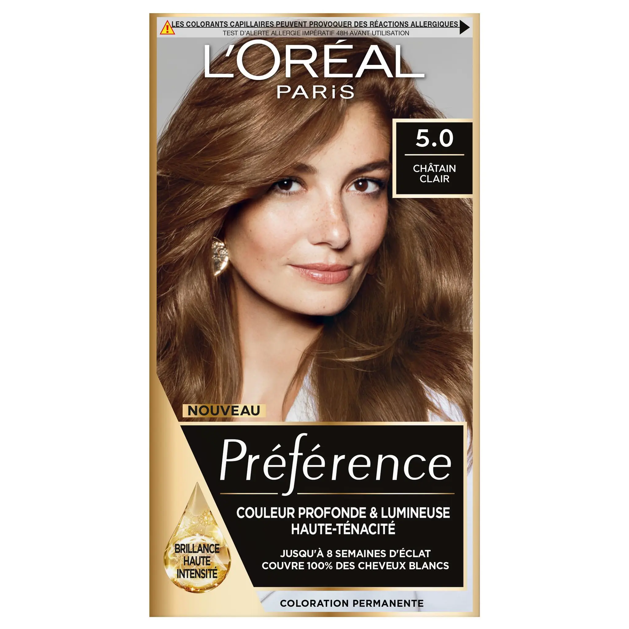 L'OREAL Préférence Coloration permanente 5.0 châtain clair