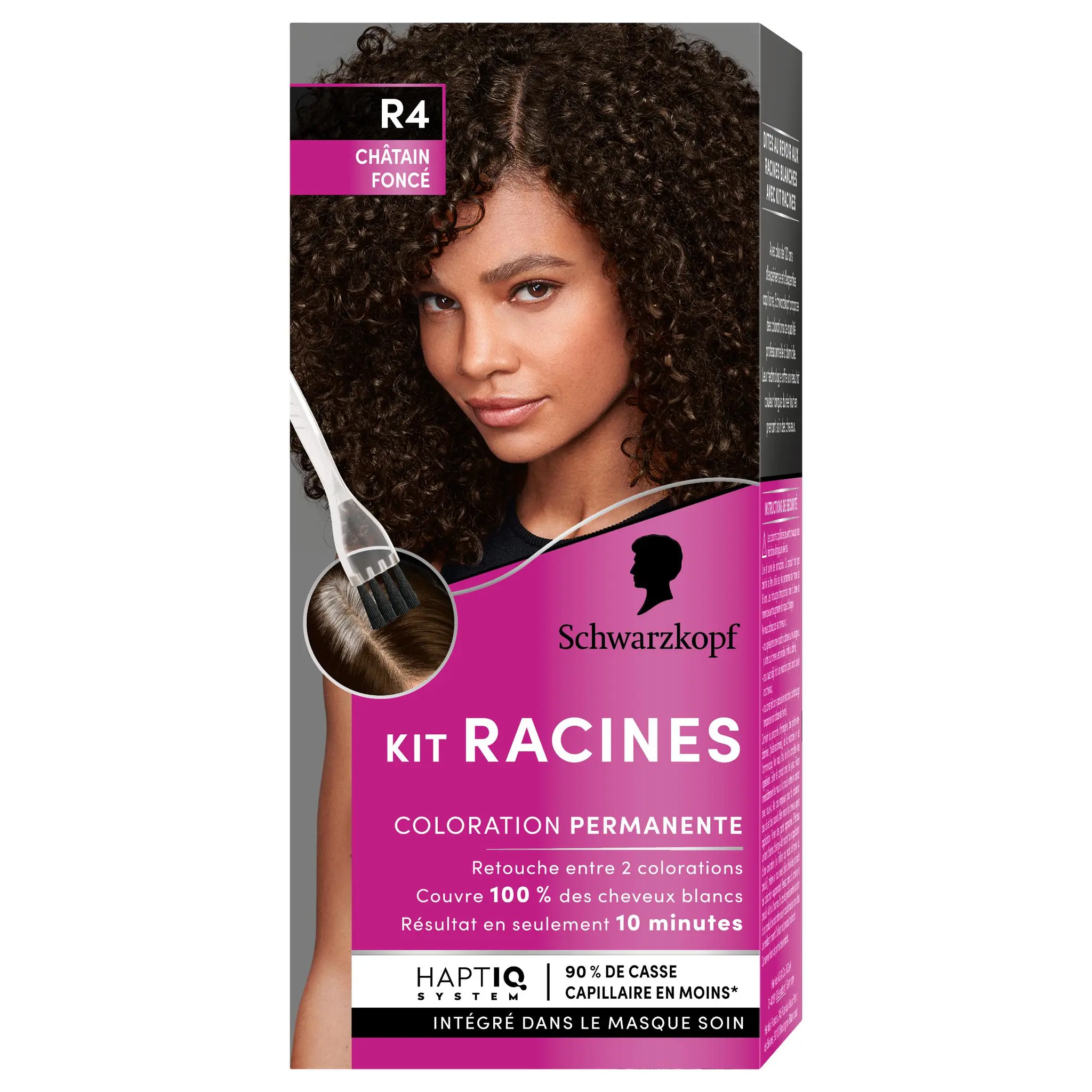 SCHWARZKOPF Soyance kit racines coloration permanente châtain foncé
