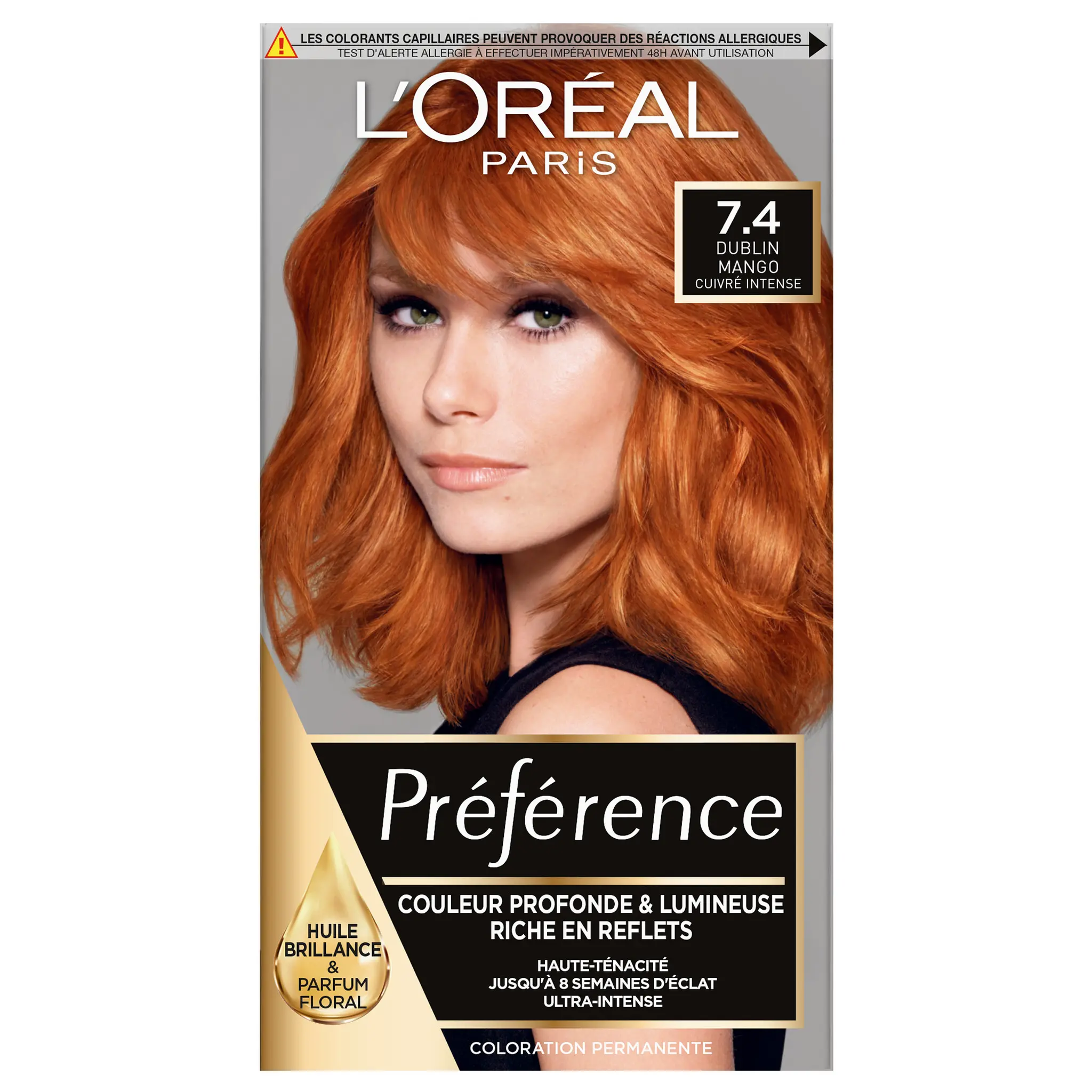 L'OREAL Préférence coloration permanente 7.4 mango cuivré intense