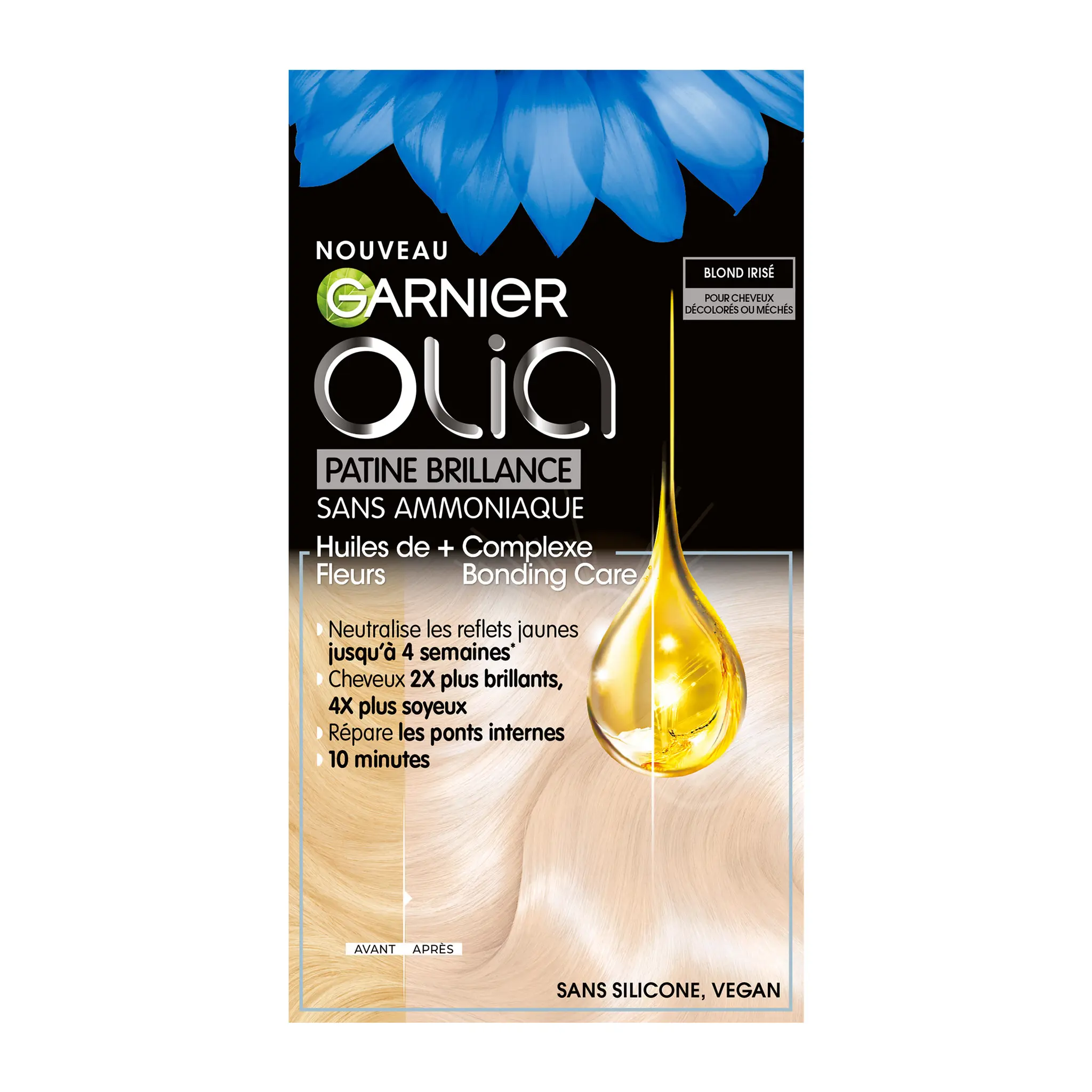 GARNIER Olia coloration semi permanente sans ammoniaque 10.2 blond irisé
