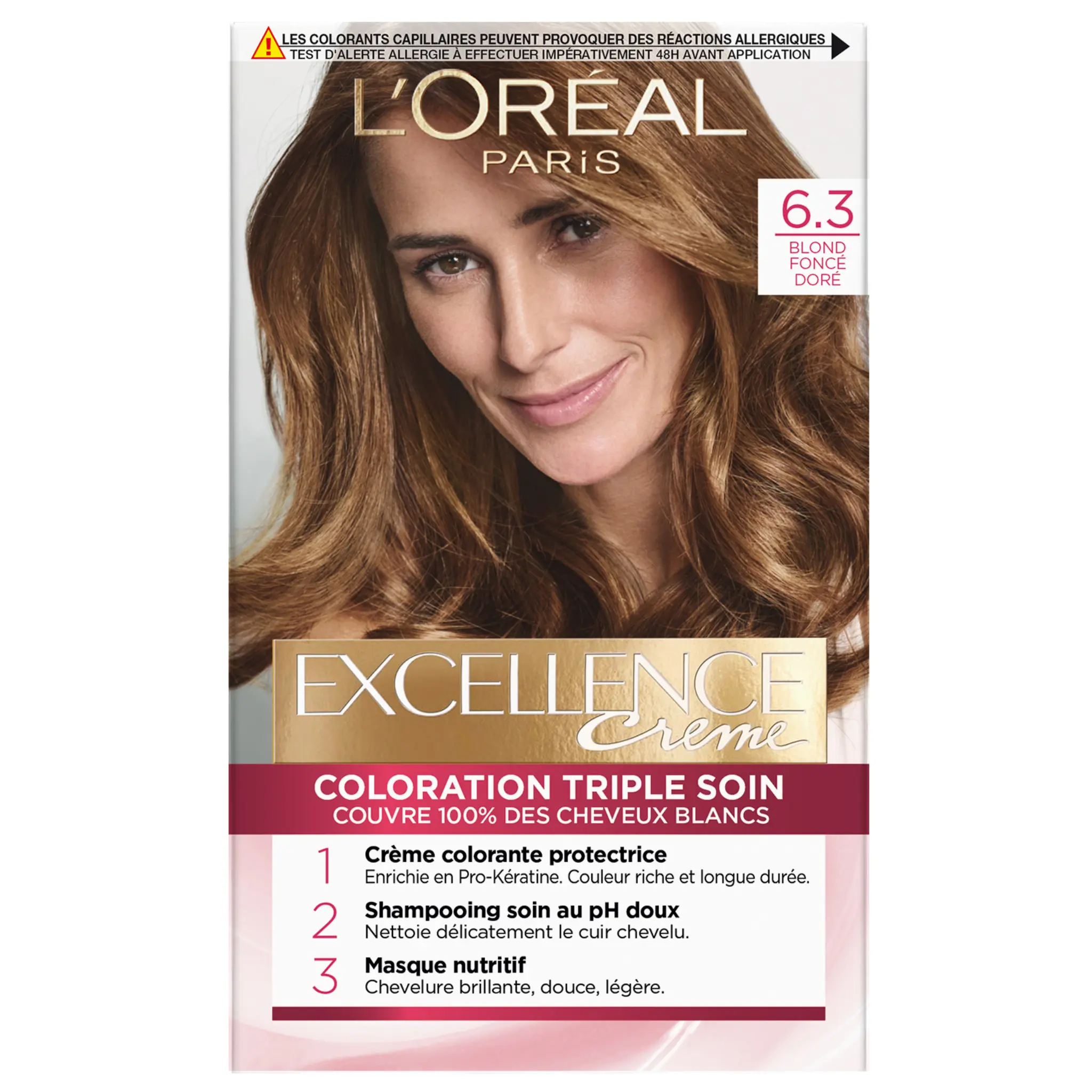 L'OREAL Excellence creme coloration triple soin 6.30 blond foncé