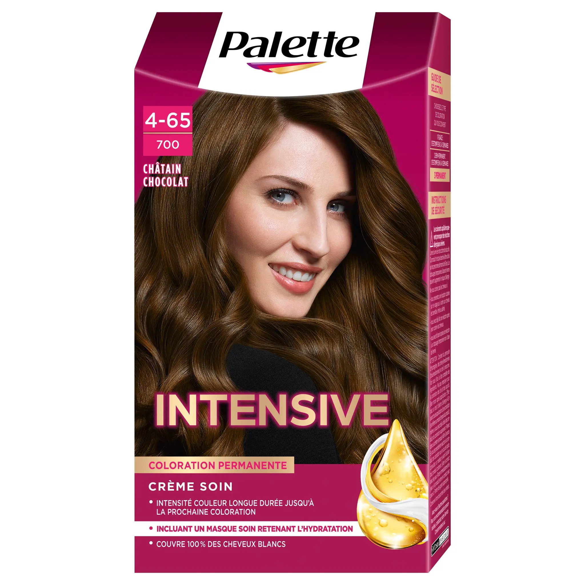PALETTE Coloration permanente 700 châtain chocolat