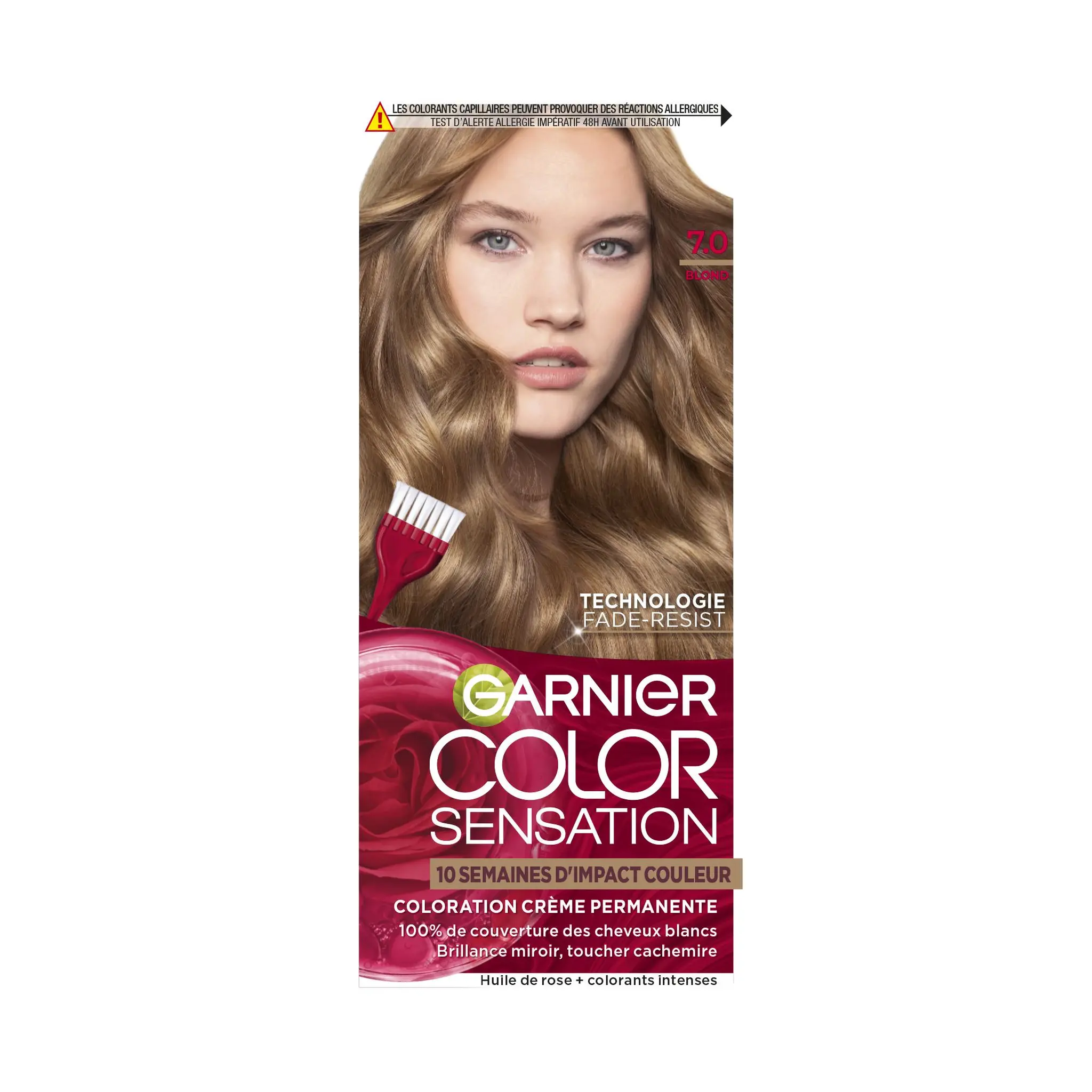 GARNIER Color sensation coloration crème permanente 7.0 opal blond