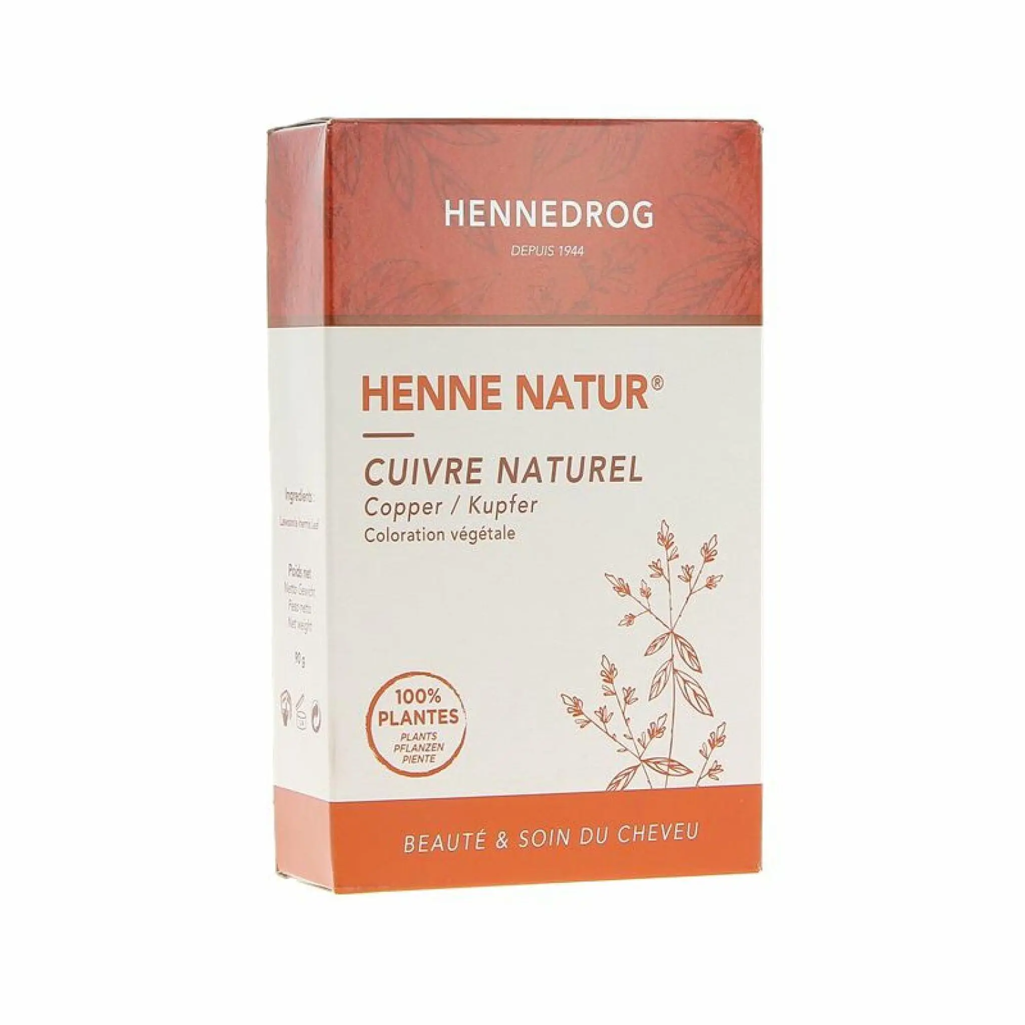 HENNE NATUR Coloration végétale henné cuivre naturel