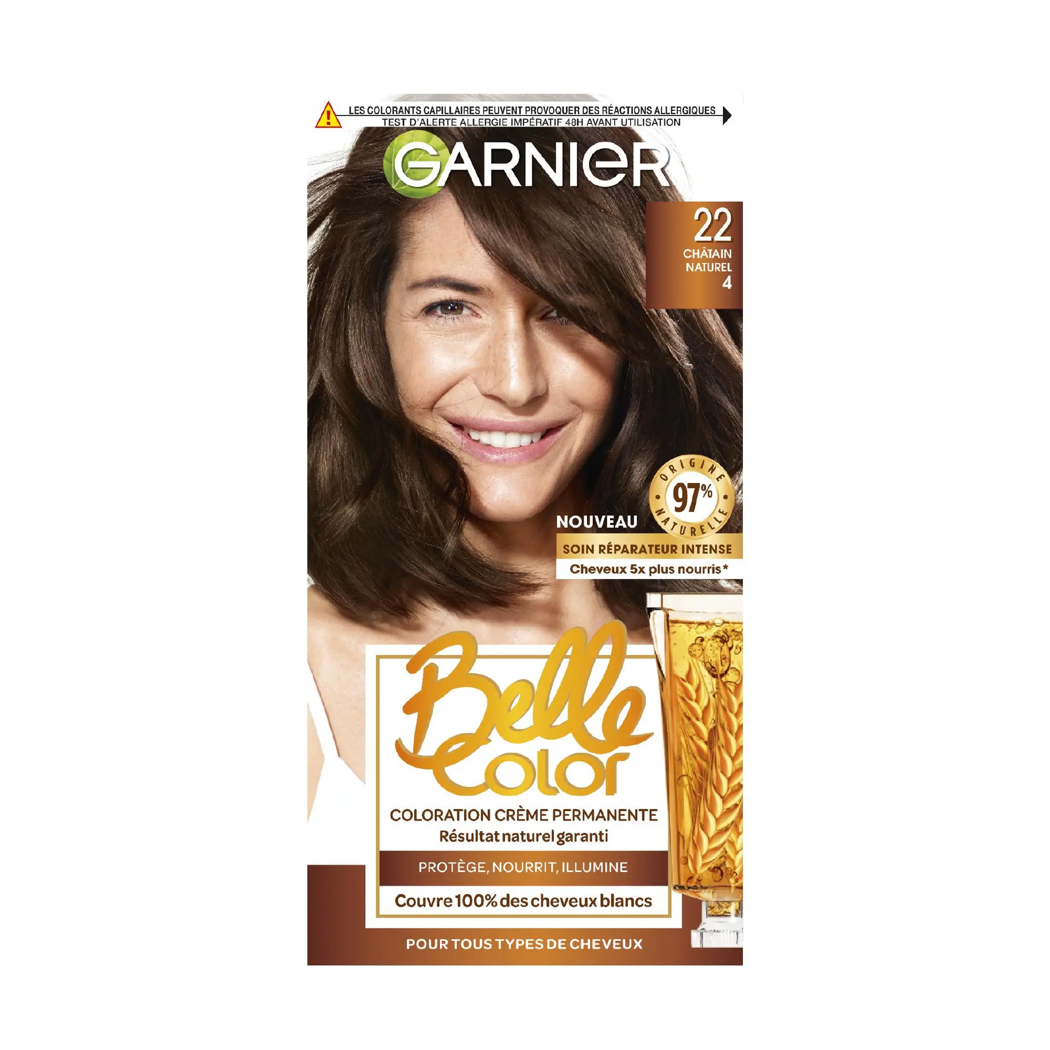 GARNIER Belle Color coloration permanente 22 châtain naturel