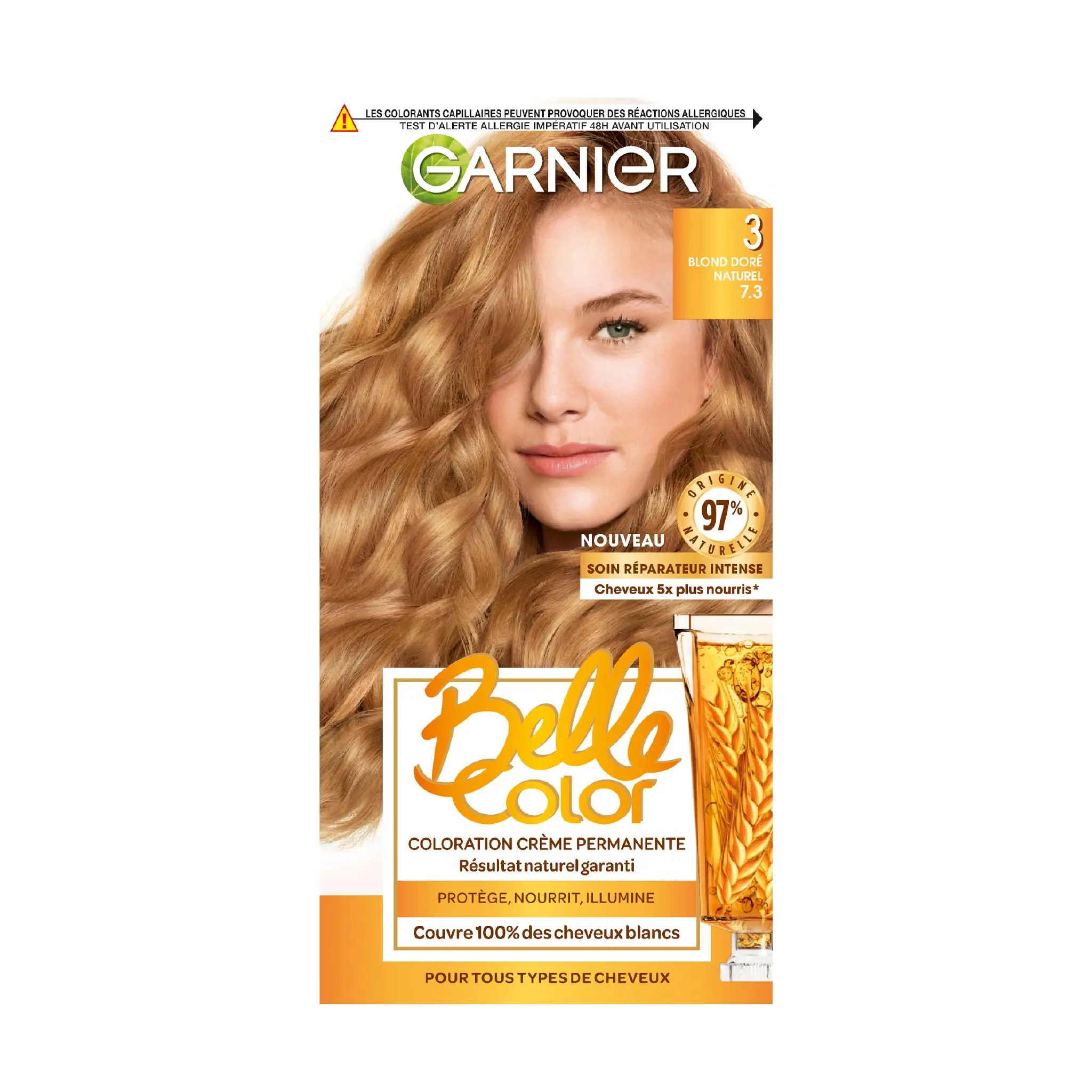 GARNIER Belle color coloration permanente 03 blond doré