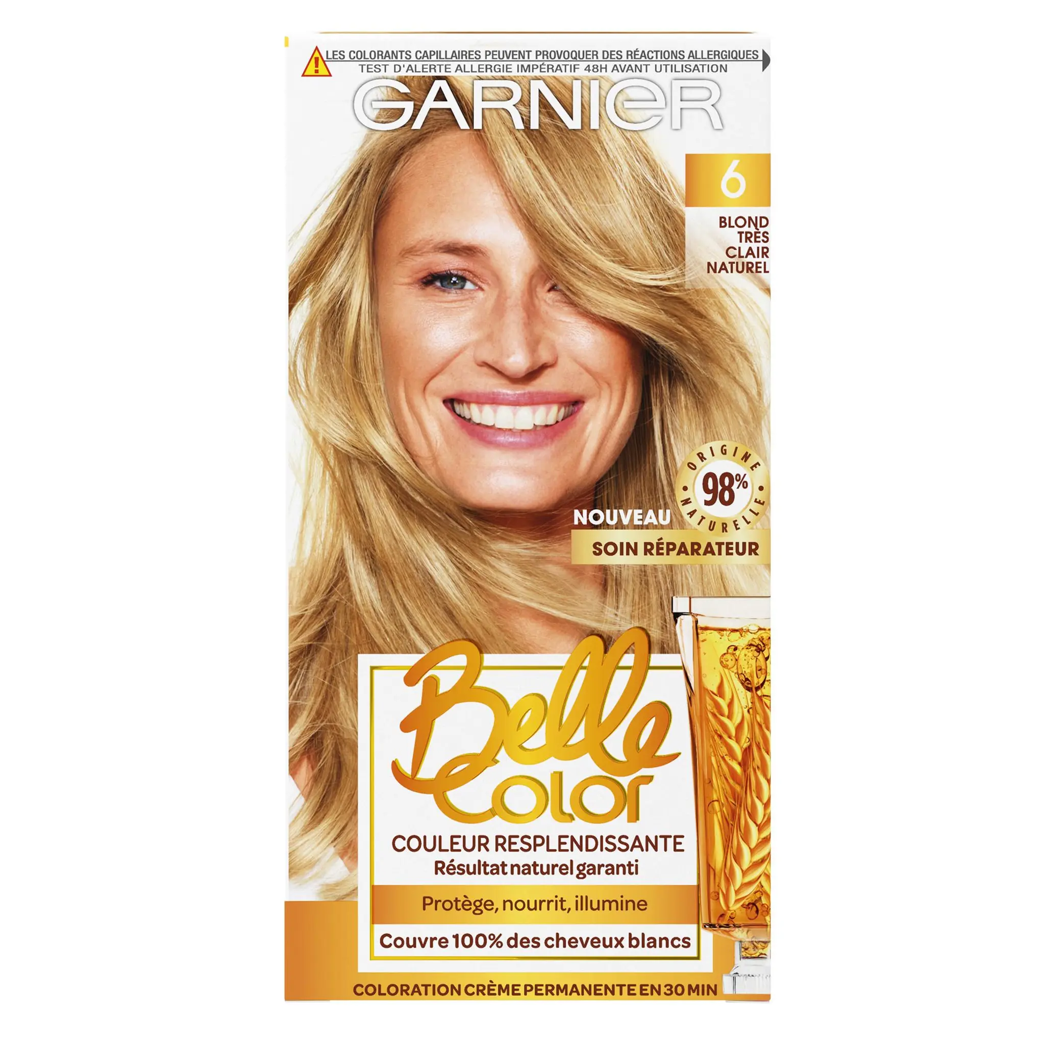 GARNIER Belle color coloration permanente 06 blond très clair naturel