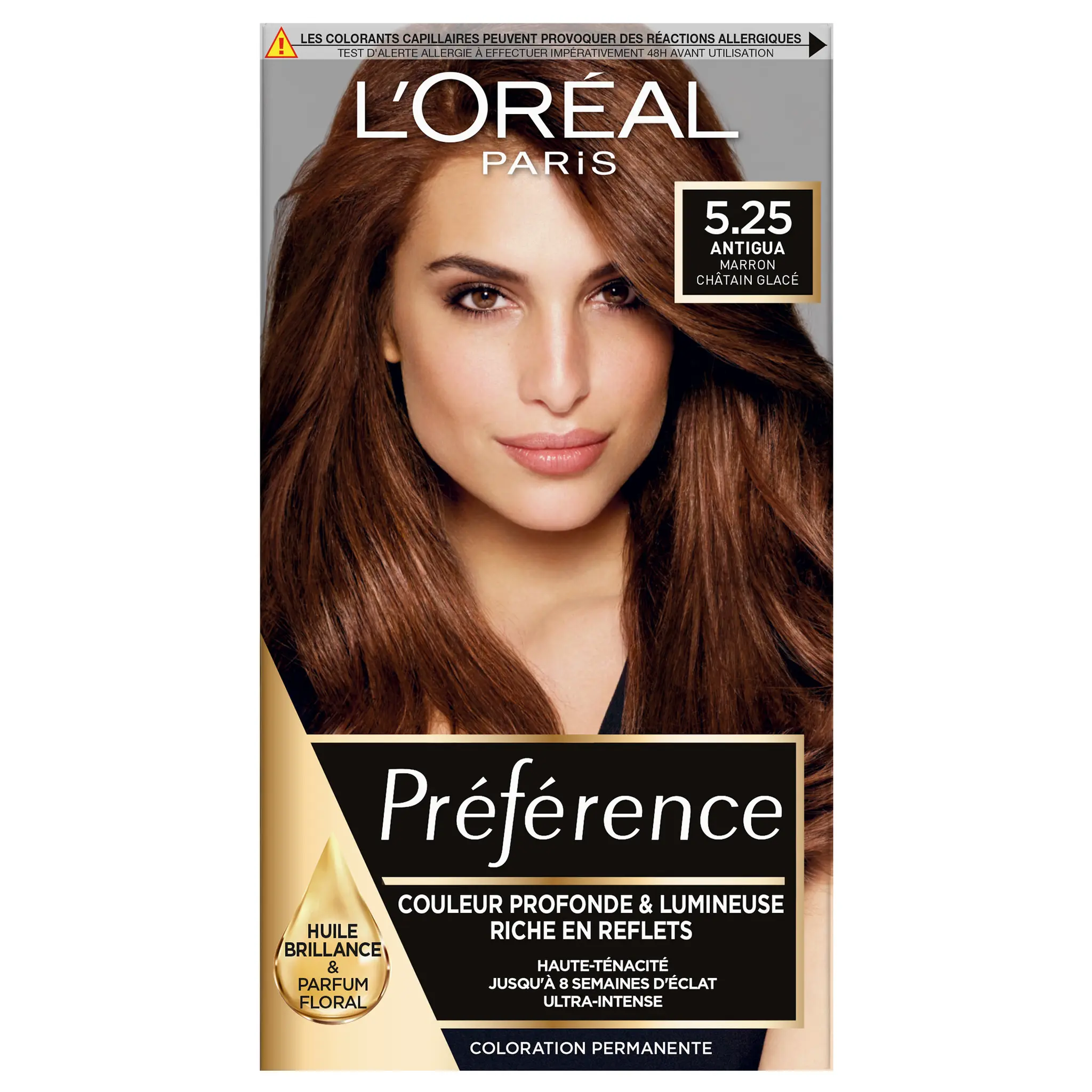 L'OREAL Préférence coloration 5.25 Antigua châtain glacé