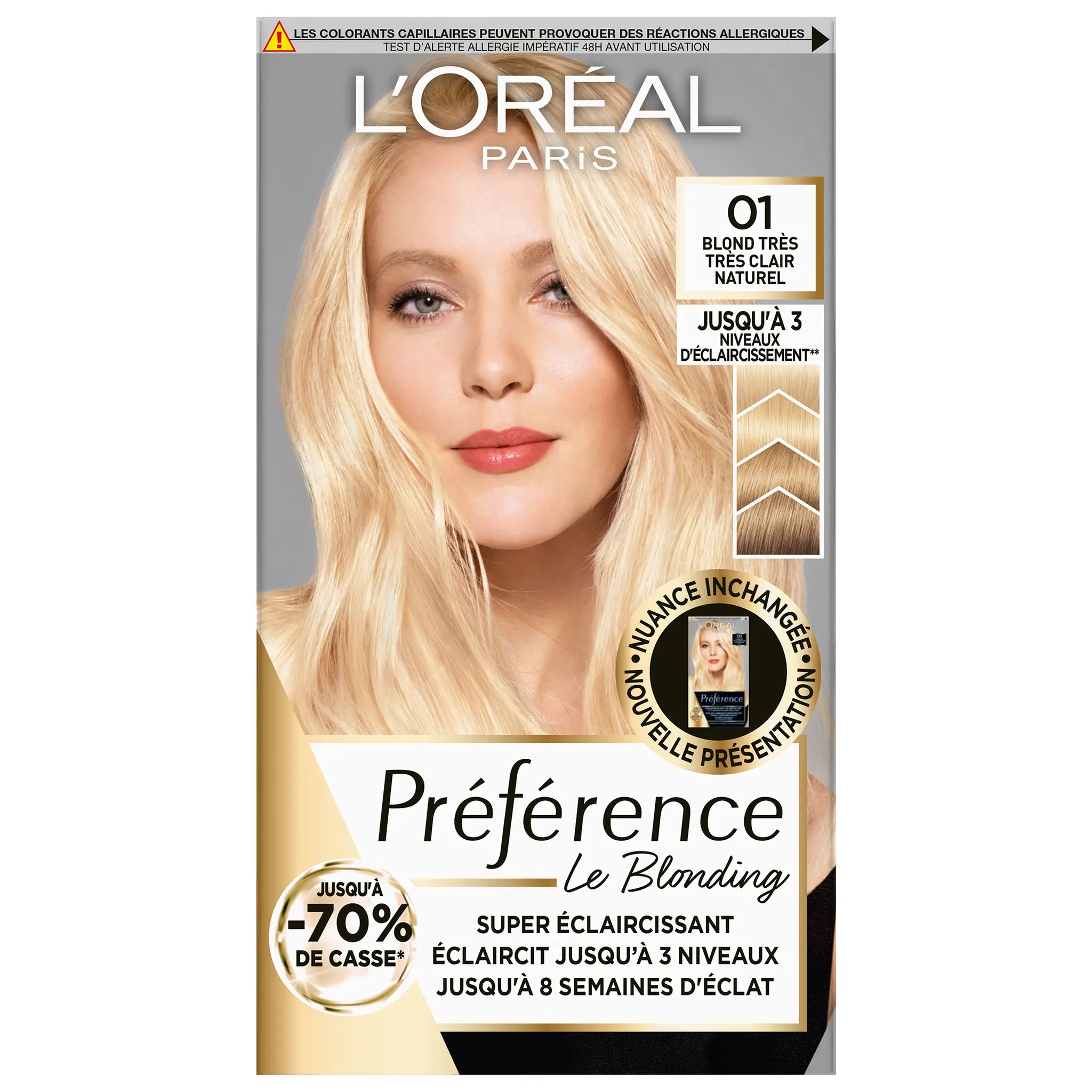 L'OREAL Préférence coloration 01 Prague blond clair naturel
