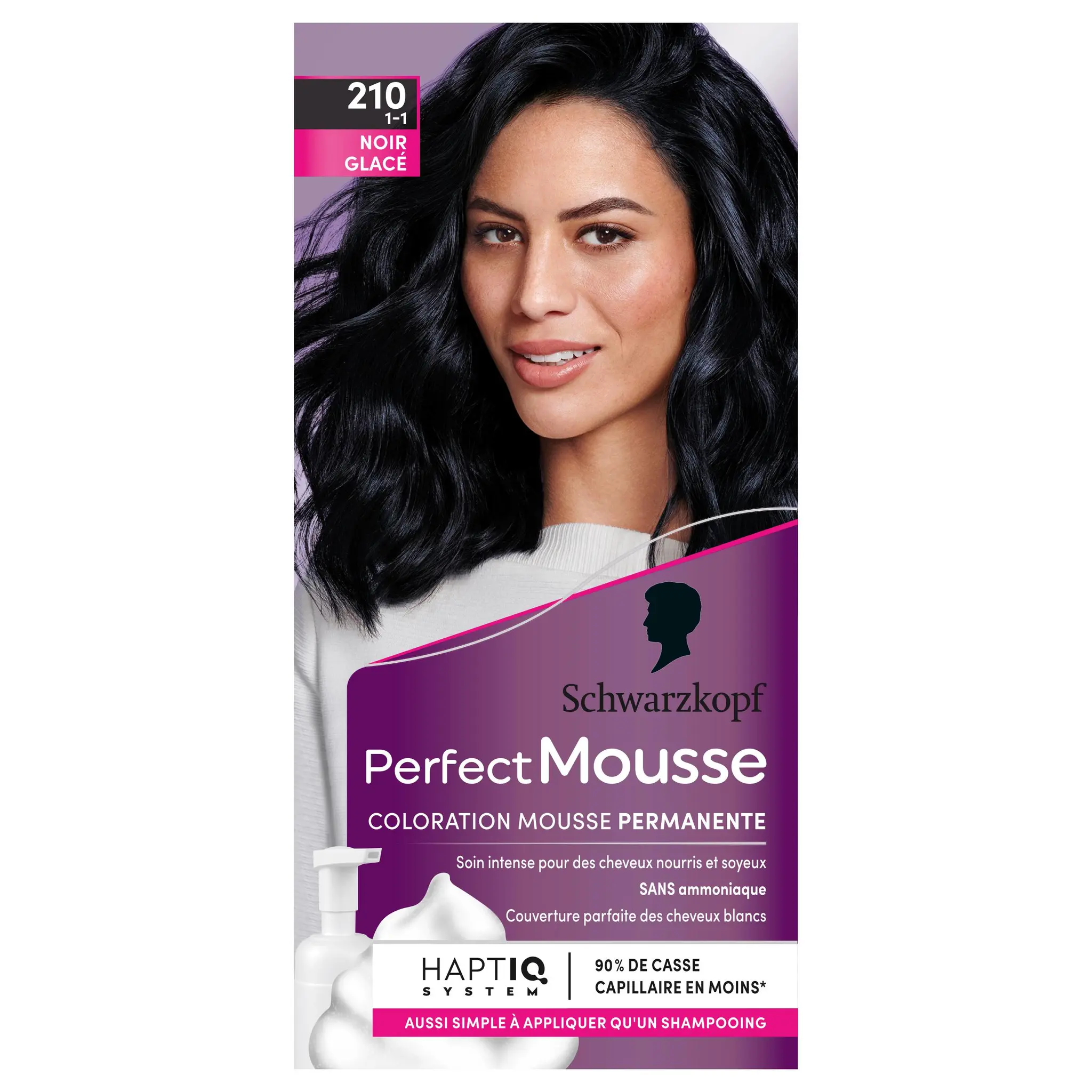 SCHWARZKOPF Perfect mousse 210 noir glacé