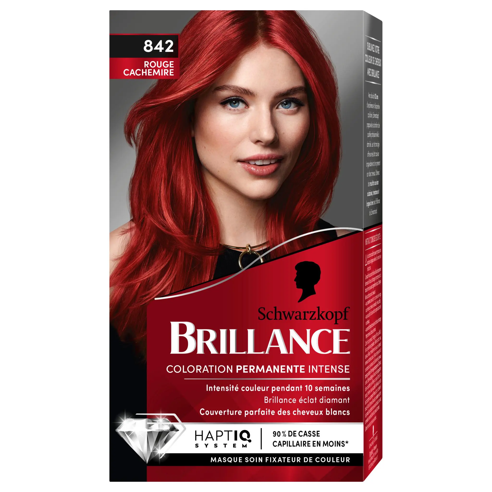 SCHWARZKOPF Brillance Coloration permanente intense 842 rouge cachemire